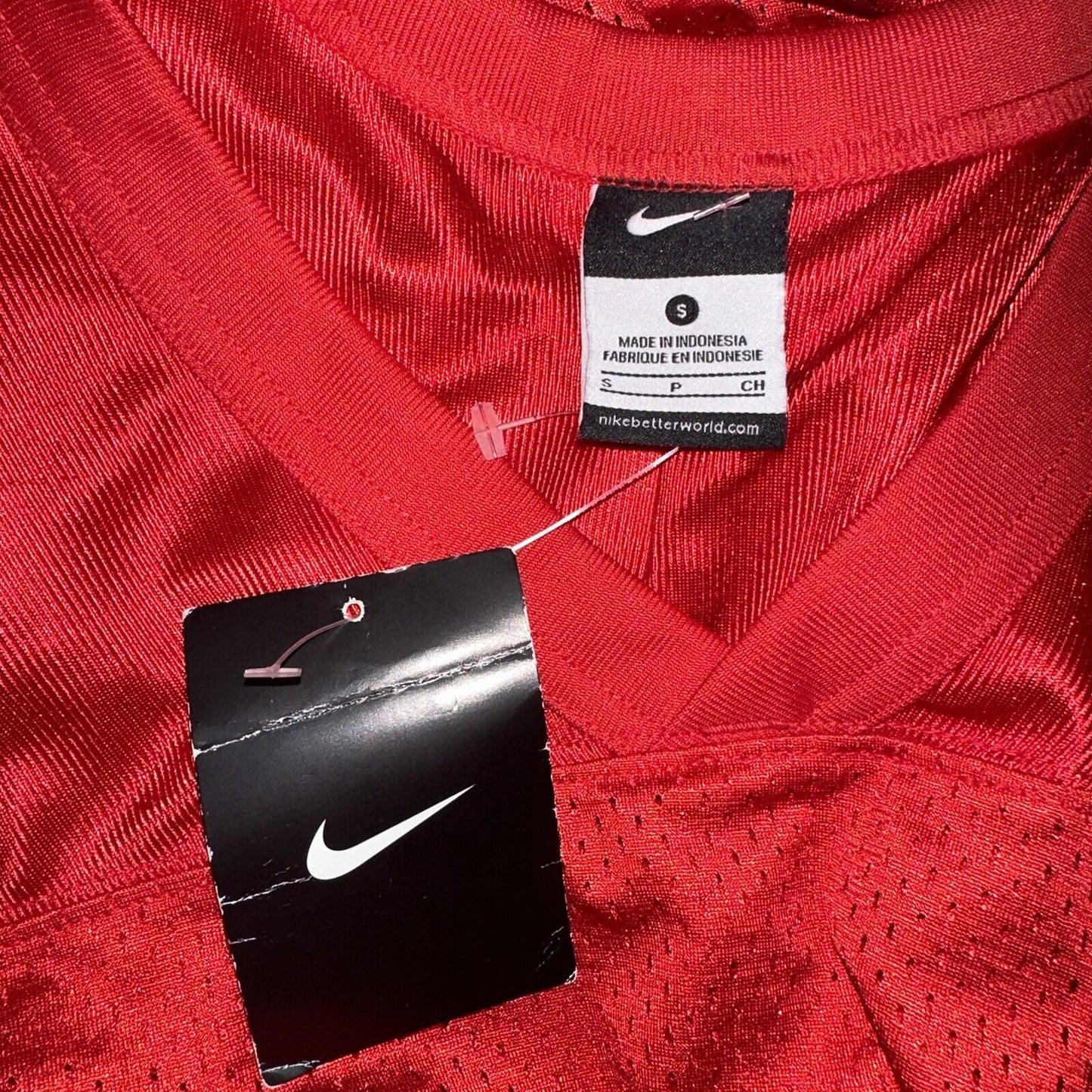 Men’s Red Nike Small Football Jersey