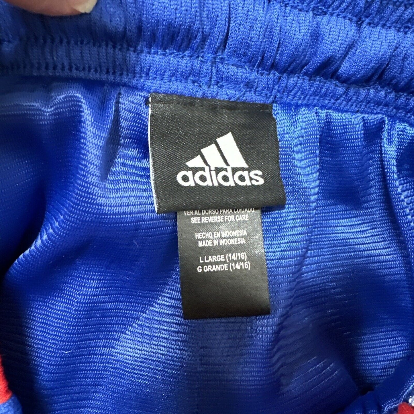 Boy’s Large Pistons NBA Adidas Performance Basketball Shorts Blue