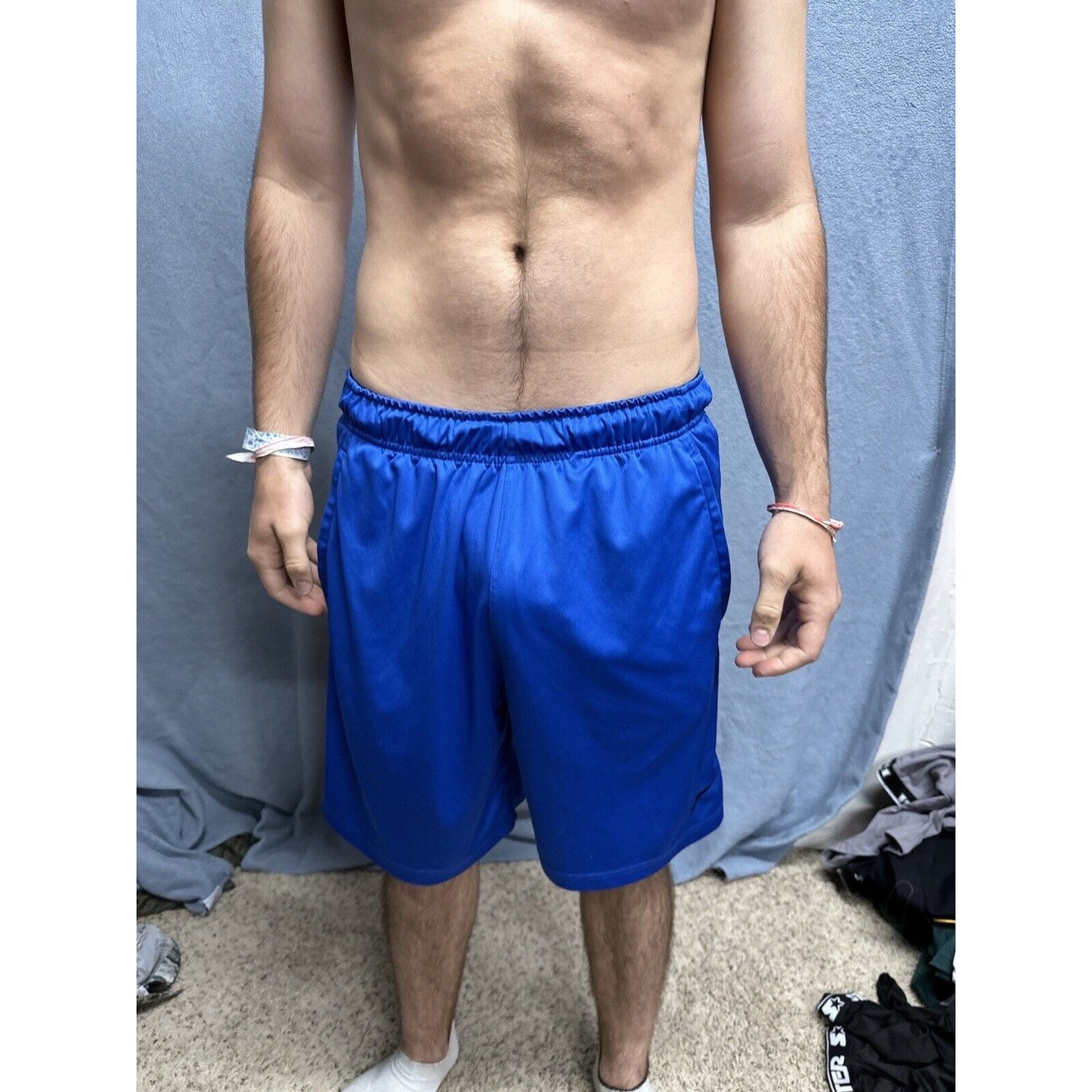 Men’s Blue Nike Medium Dri fit Shorts With Pockets