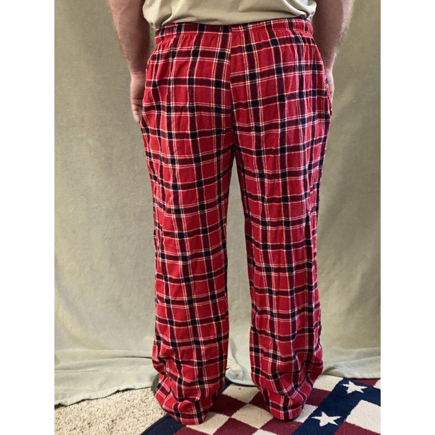 TEXAS TECH Concepts Sports Men’s Large Red & Black Plaid Pajama PJ Lounge Pants