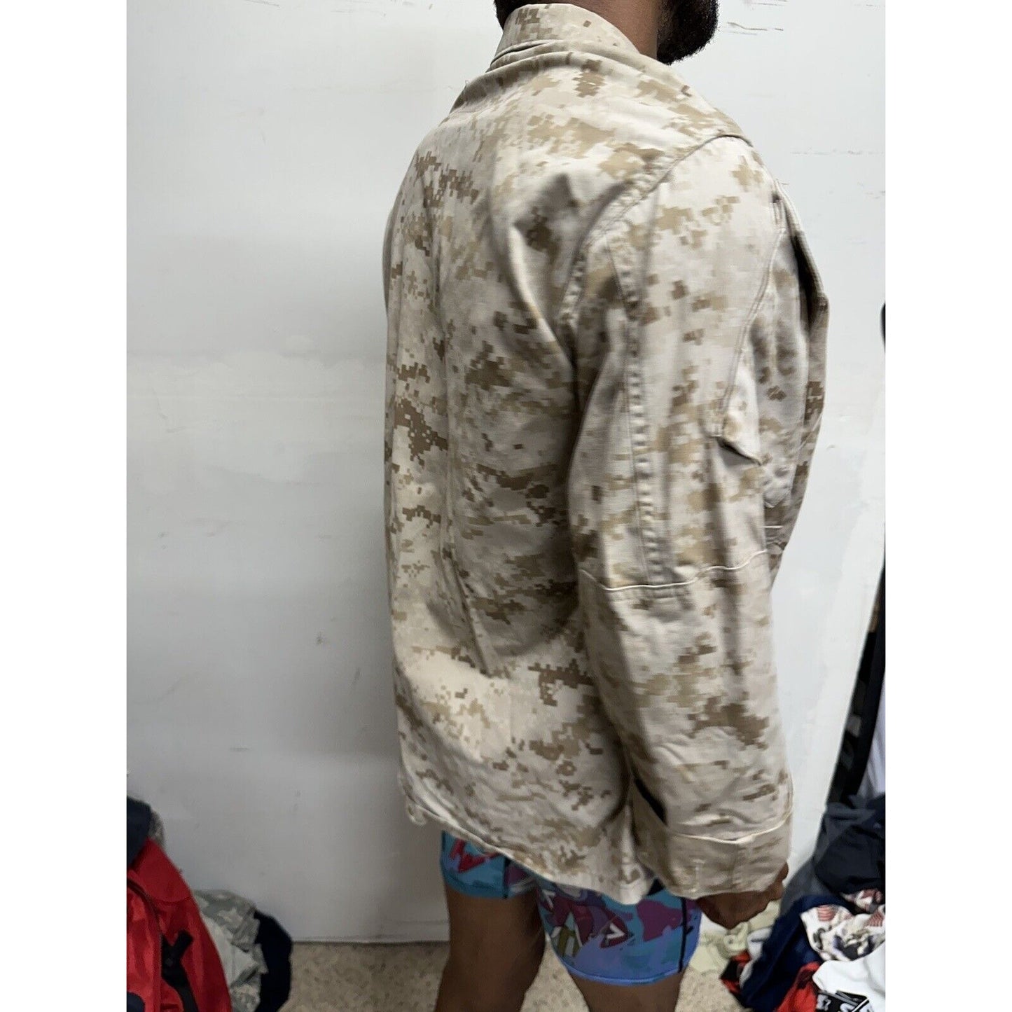 Men’s Medium Short Usmc Marines Blouse Top Uniform Desert Marpat