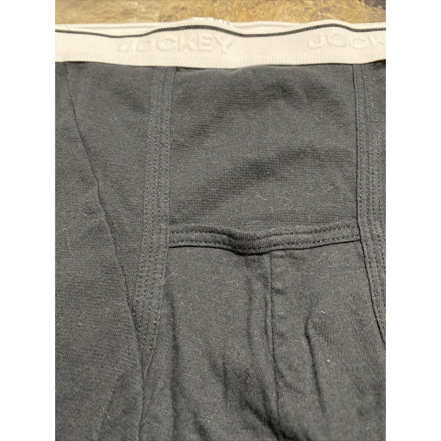 Jockey Men's XL Black & White Band Cotton-blend Boxer Briefs Underwear
