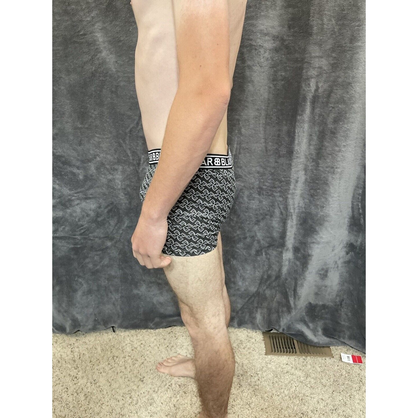 men's medium athletic trunk style black bear boxer brief Gray And Black Fans