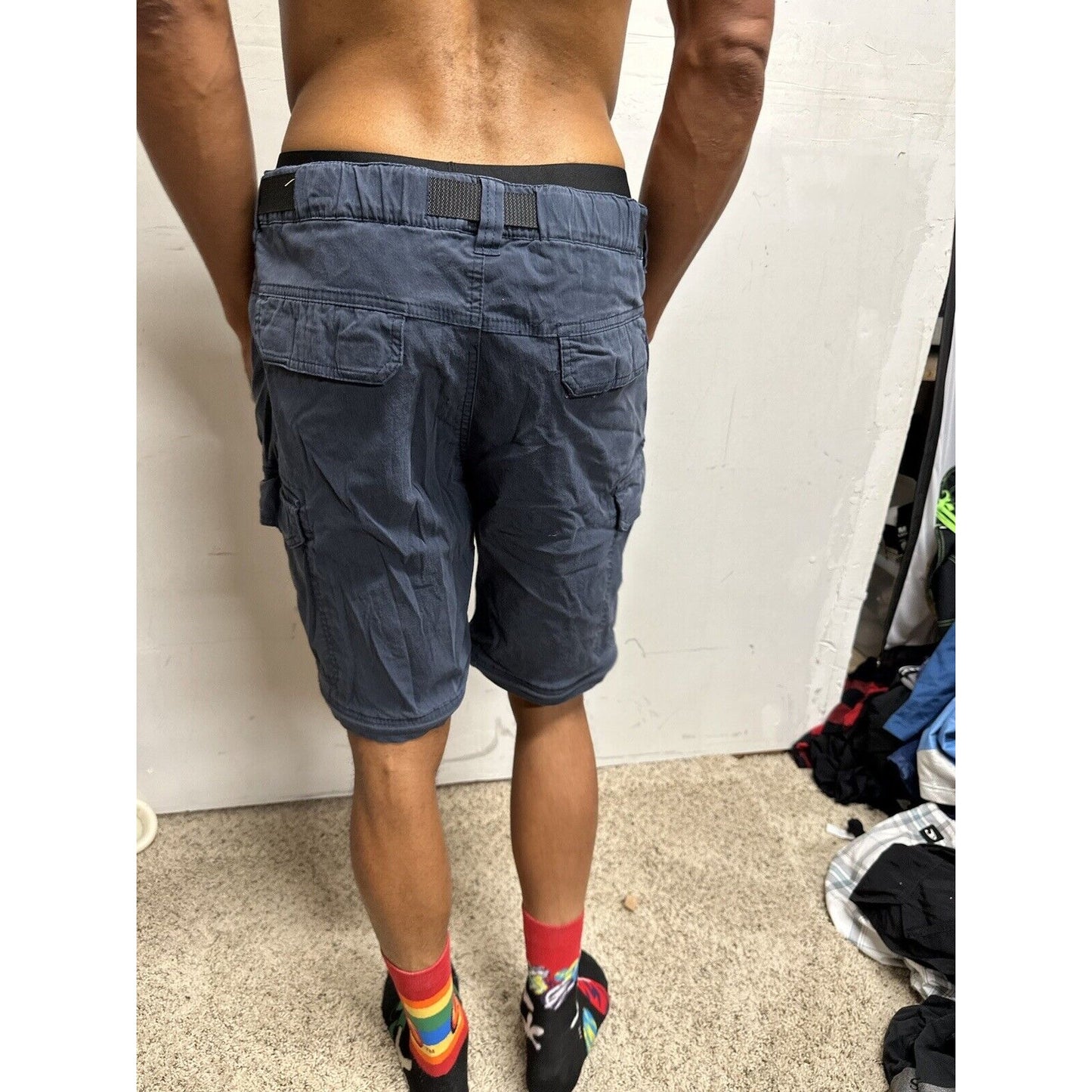 Men’s Dark Blue BC Clothing Size 30 Cargo Shorts