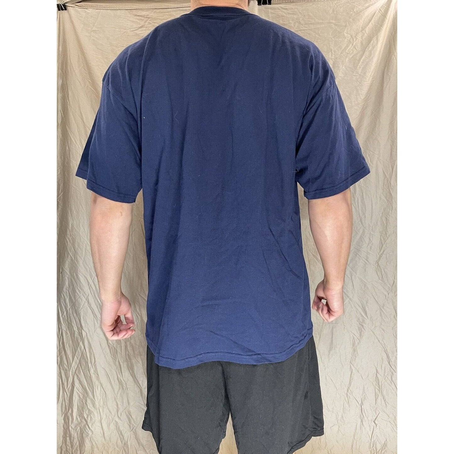 men's navy blue air force short sleeve t-shirt XL
