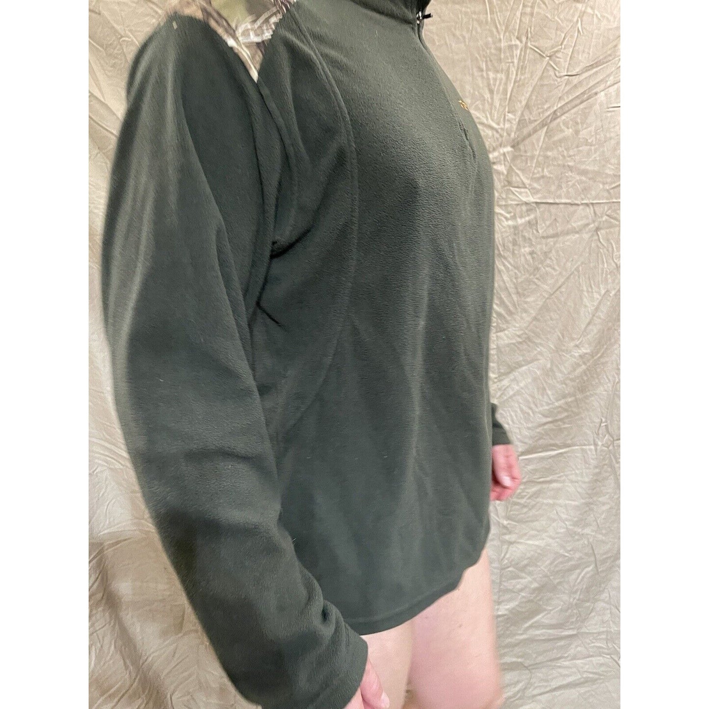 Men's Habit Large quarter zip pullover sweatshirt green
