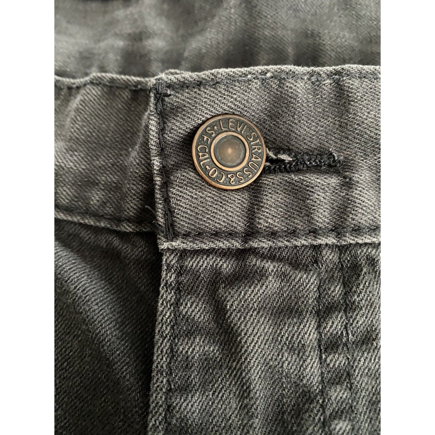 LEVI'S 505 Regular Straight Fit Men’s 36X30 Gray Jeans