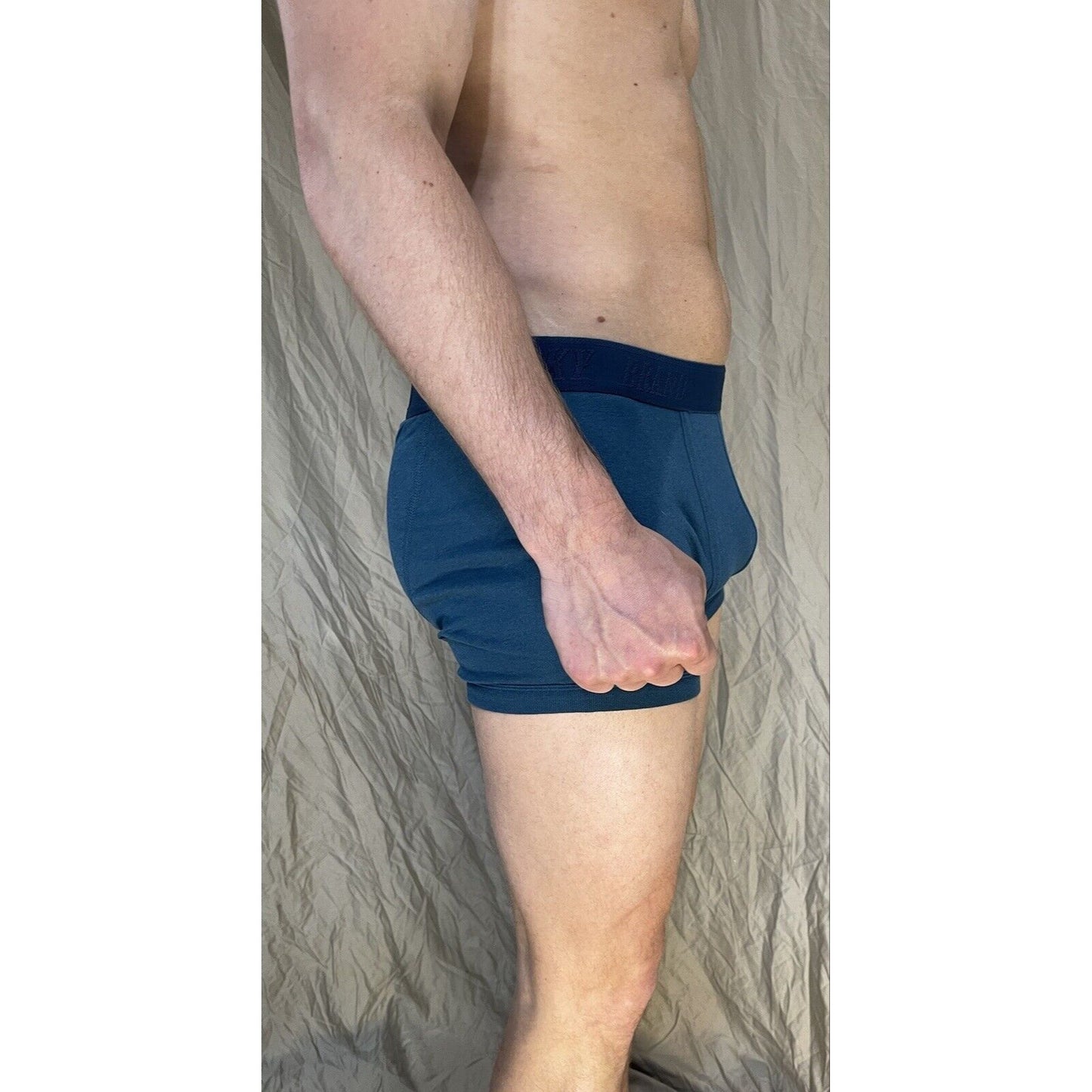 men's blue lucky brand blue medium boxer briefs cotton modal blend