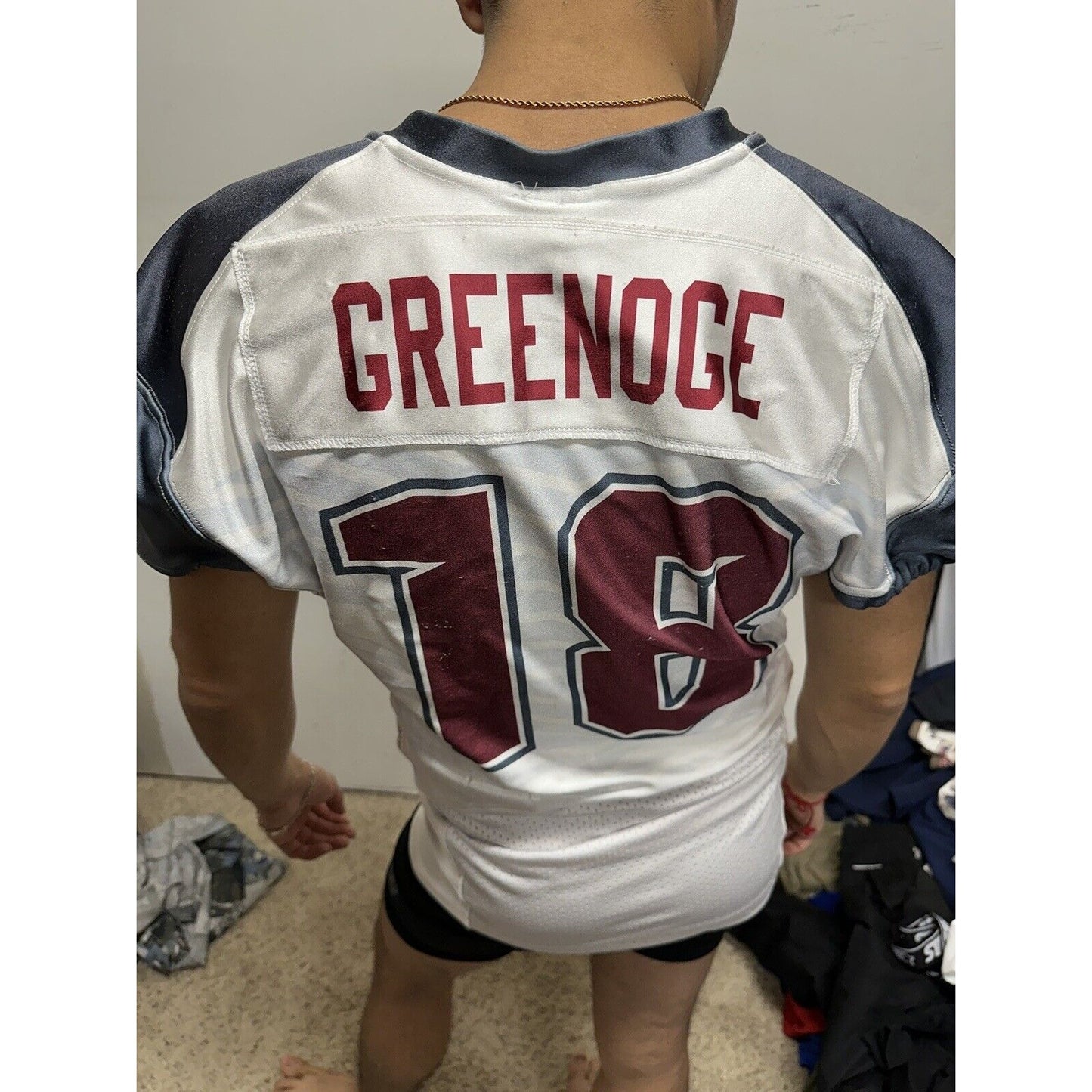 Men’s Maxim Athletic Football Jersey Hawks Number 18