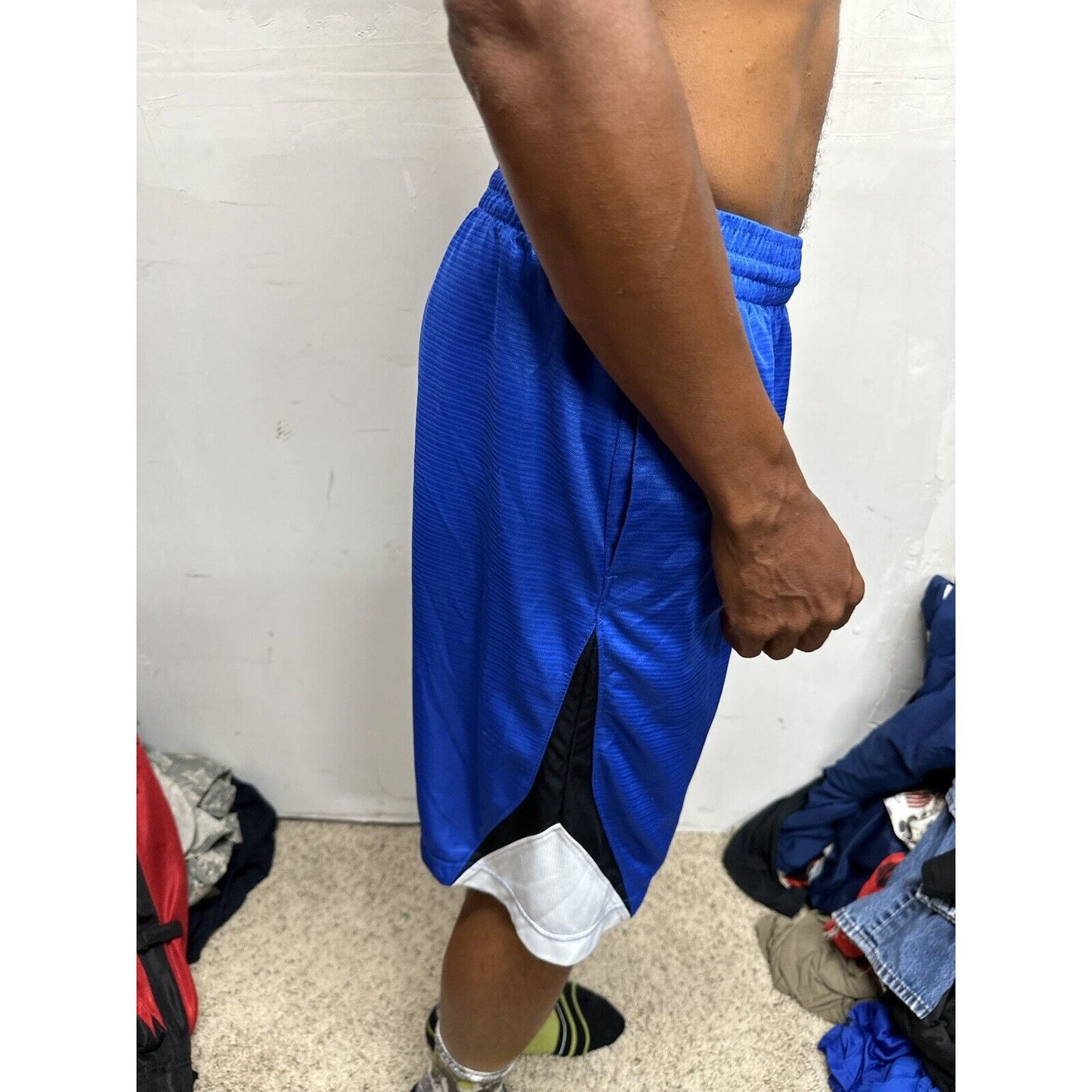 Men’s Blue Nike Basketball Medium Shorts With Pockets