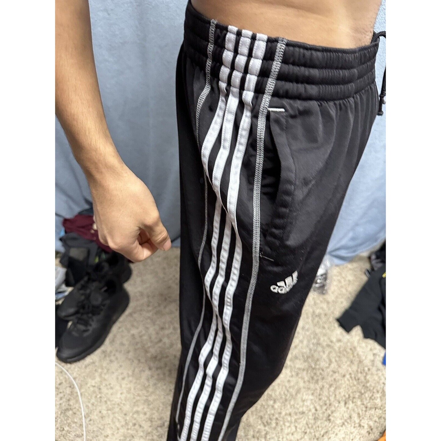 Men’s Black Adidas UVU Wrestling Sweat Pants Size XL Black