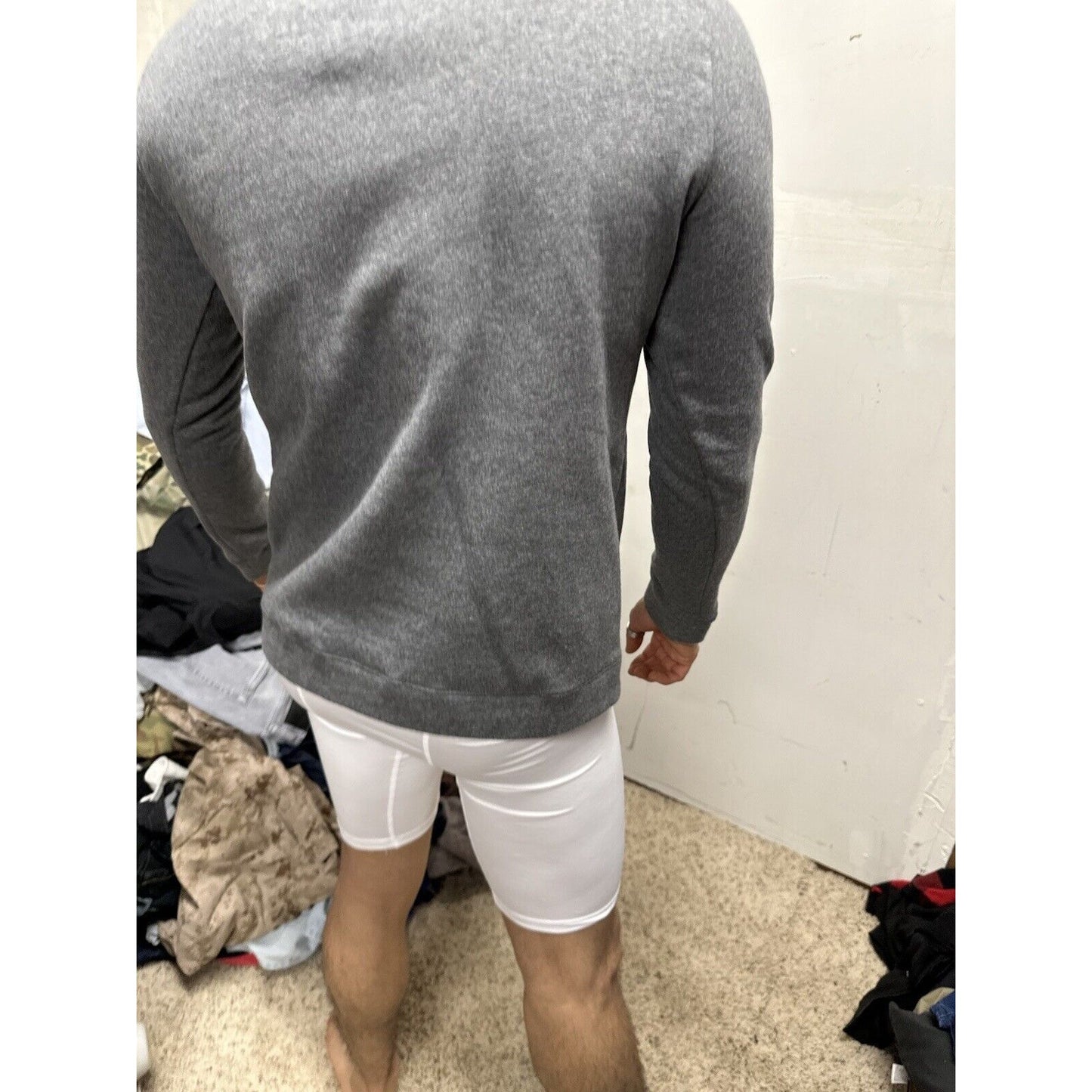 Men’s Gray OC Lacrosse Under Armour Loose Cold Gear Small Hoodie
