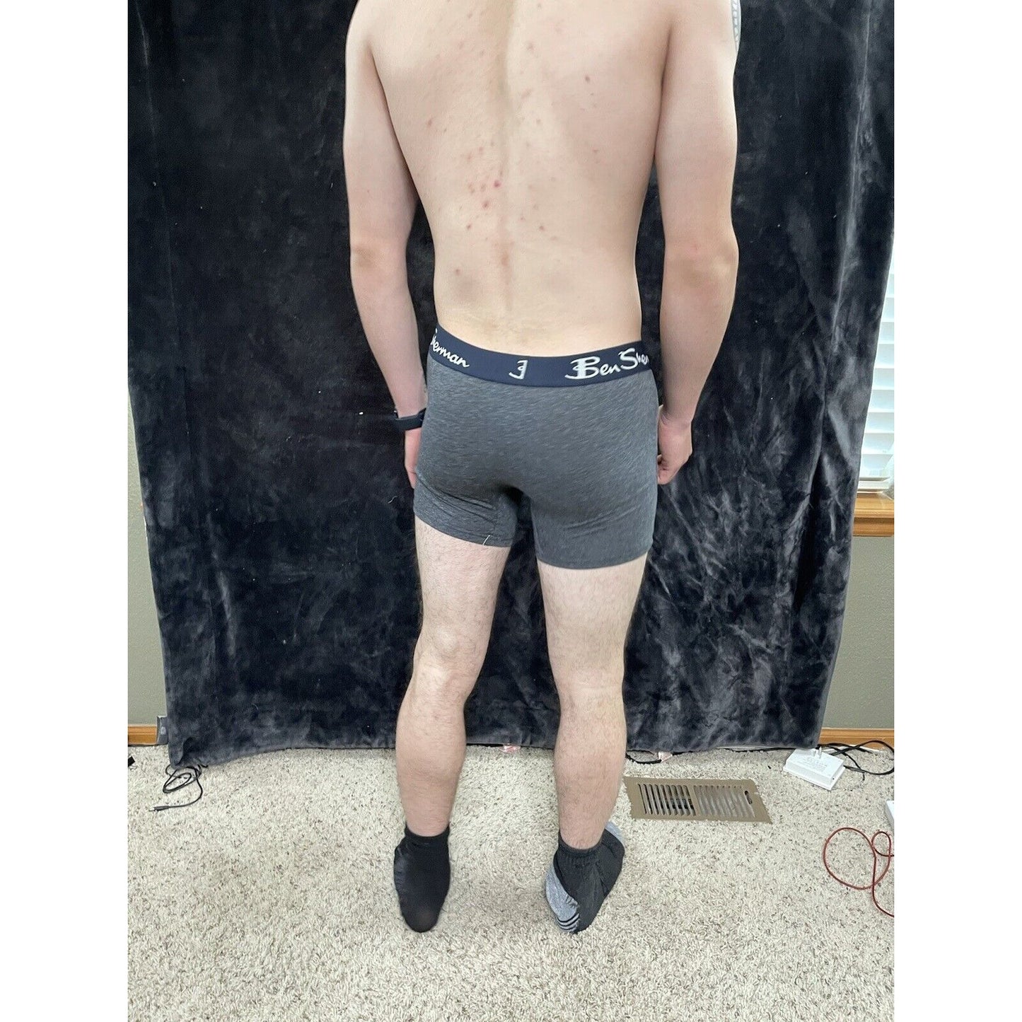 Men’s Ben Sherman Gray Boxer Briefs Large