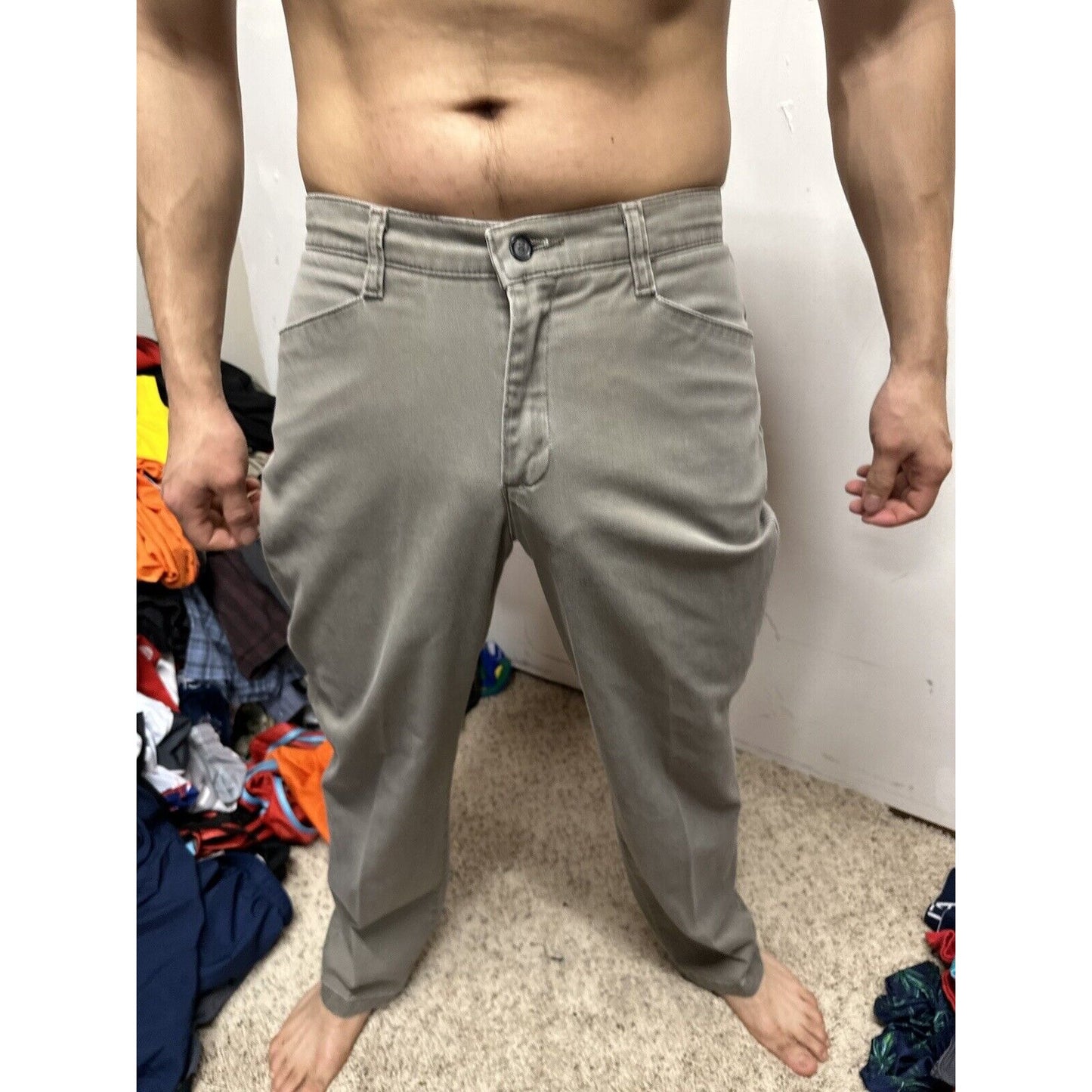 Men’s Lee At The Waist 8 Short Grey Pants perhaps women’s jeans?