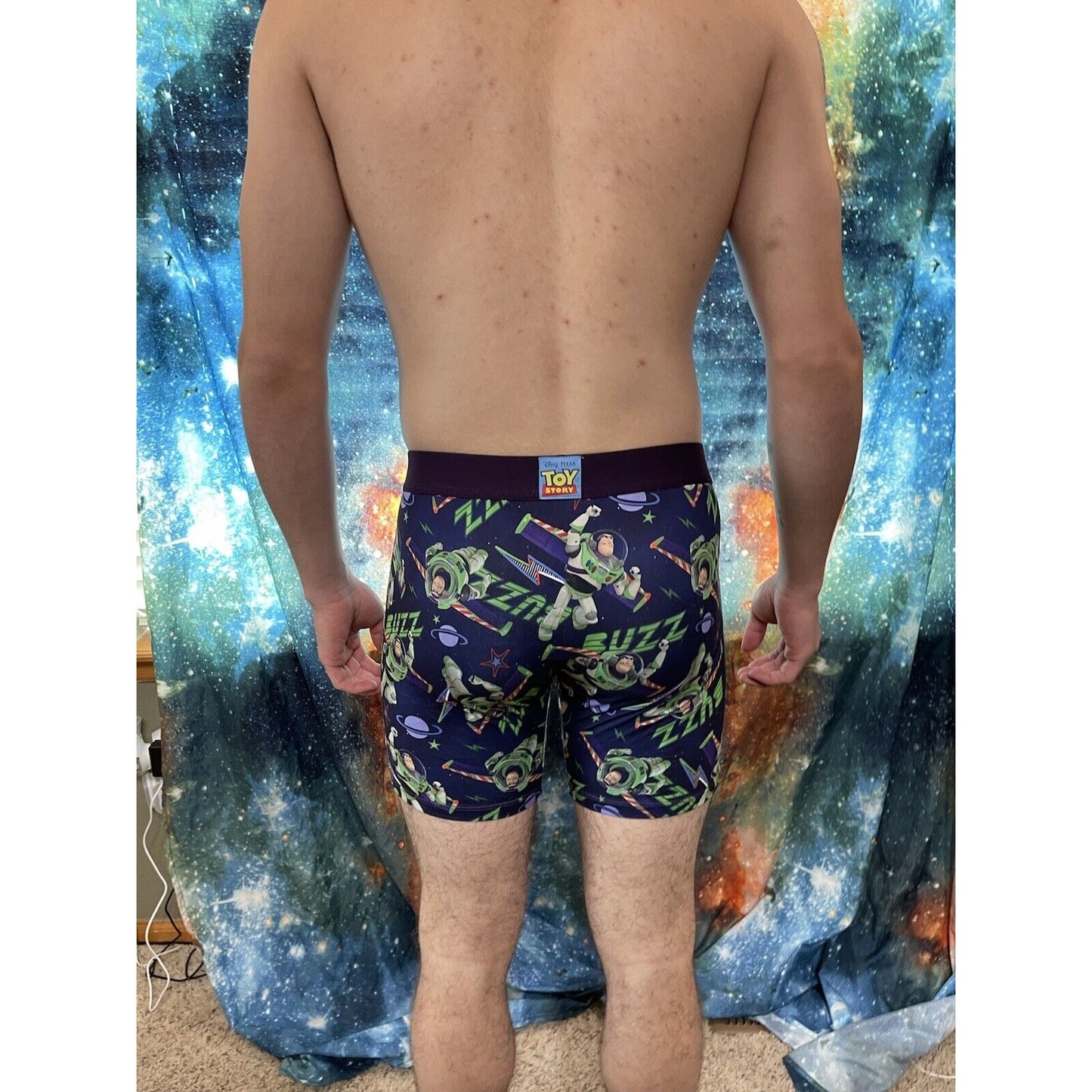 men's crazy boxers pixar xl buzz lightyear compression shorts New And Unworn