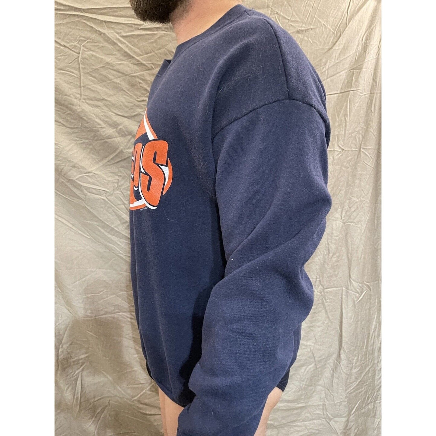 Men's navy blue xl denver broncos CSA pullover sweatshirt