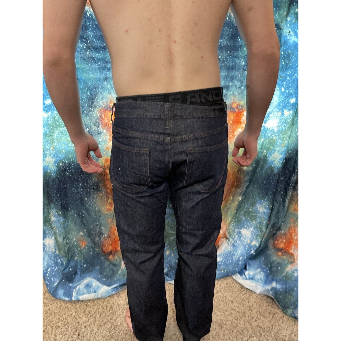 Men's Dark Blue Banana Republic Straight Leg 31x32 jeans