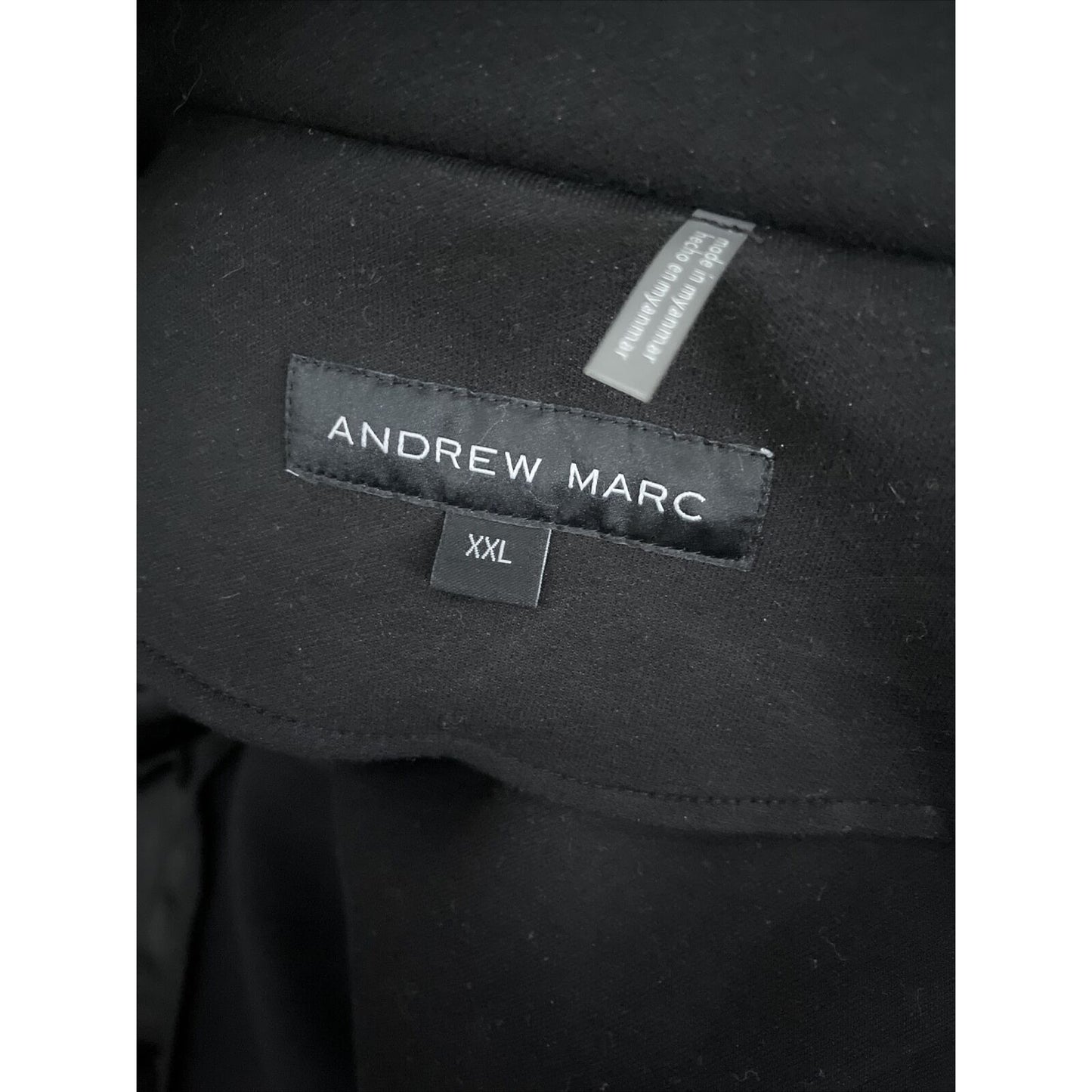 Men's Black Andrew Marc XXL jacket cotton polyester