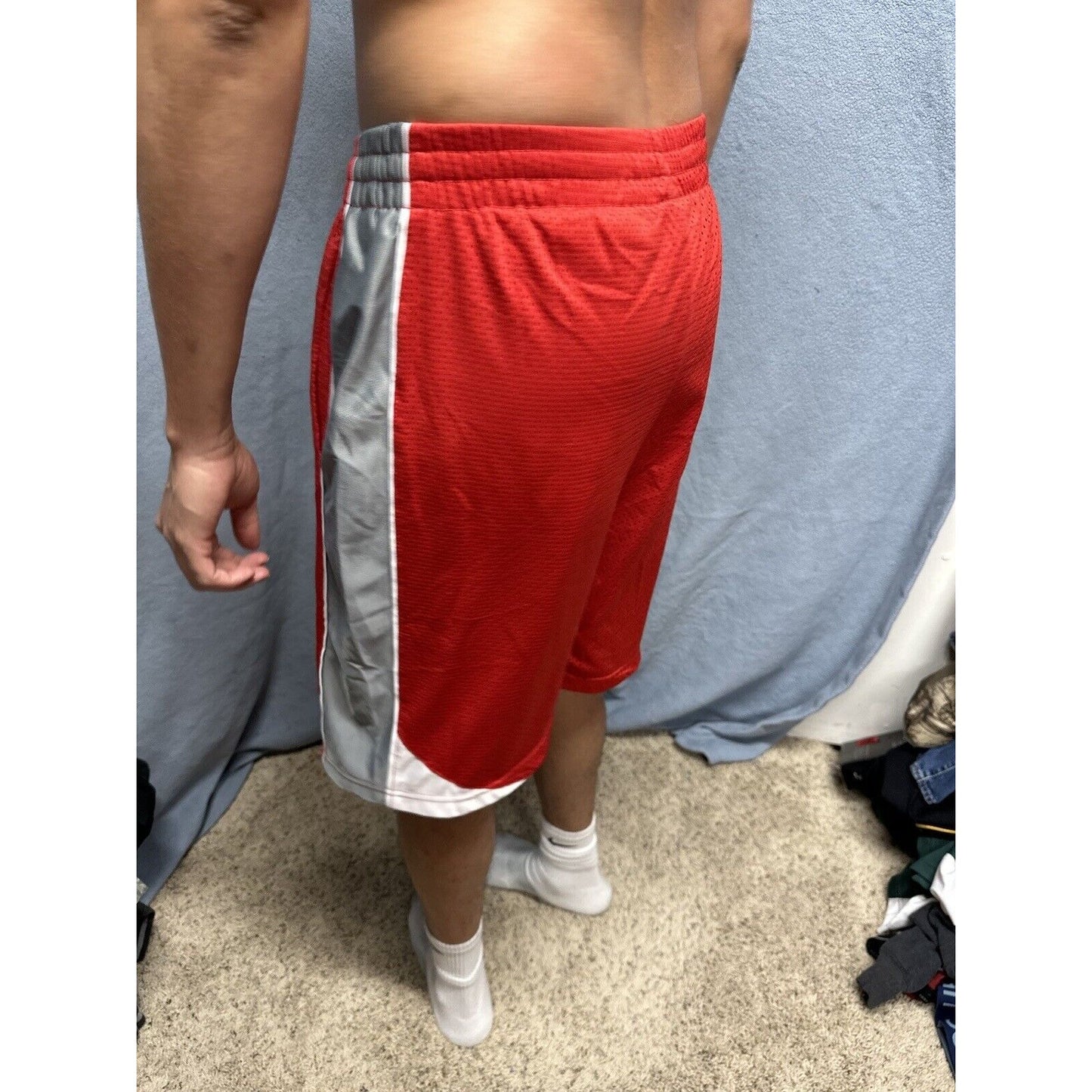 Men’s Red Ohio State Large Colosseum Athletic Shorts With Pockets