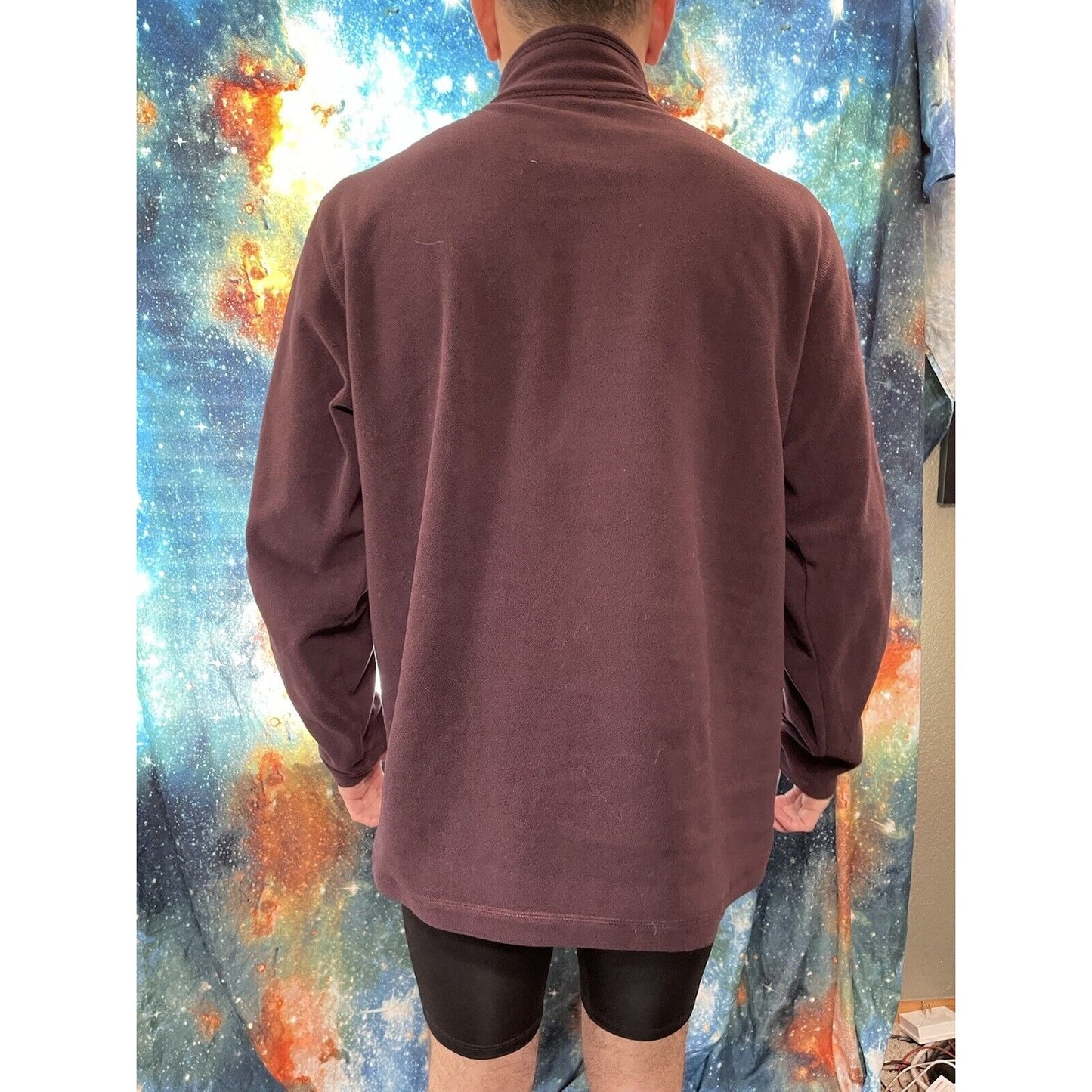 Men's Large Eddie Bauer Maroon Pullover Jacket