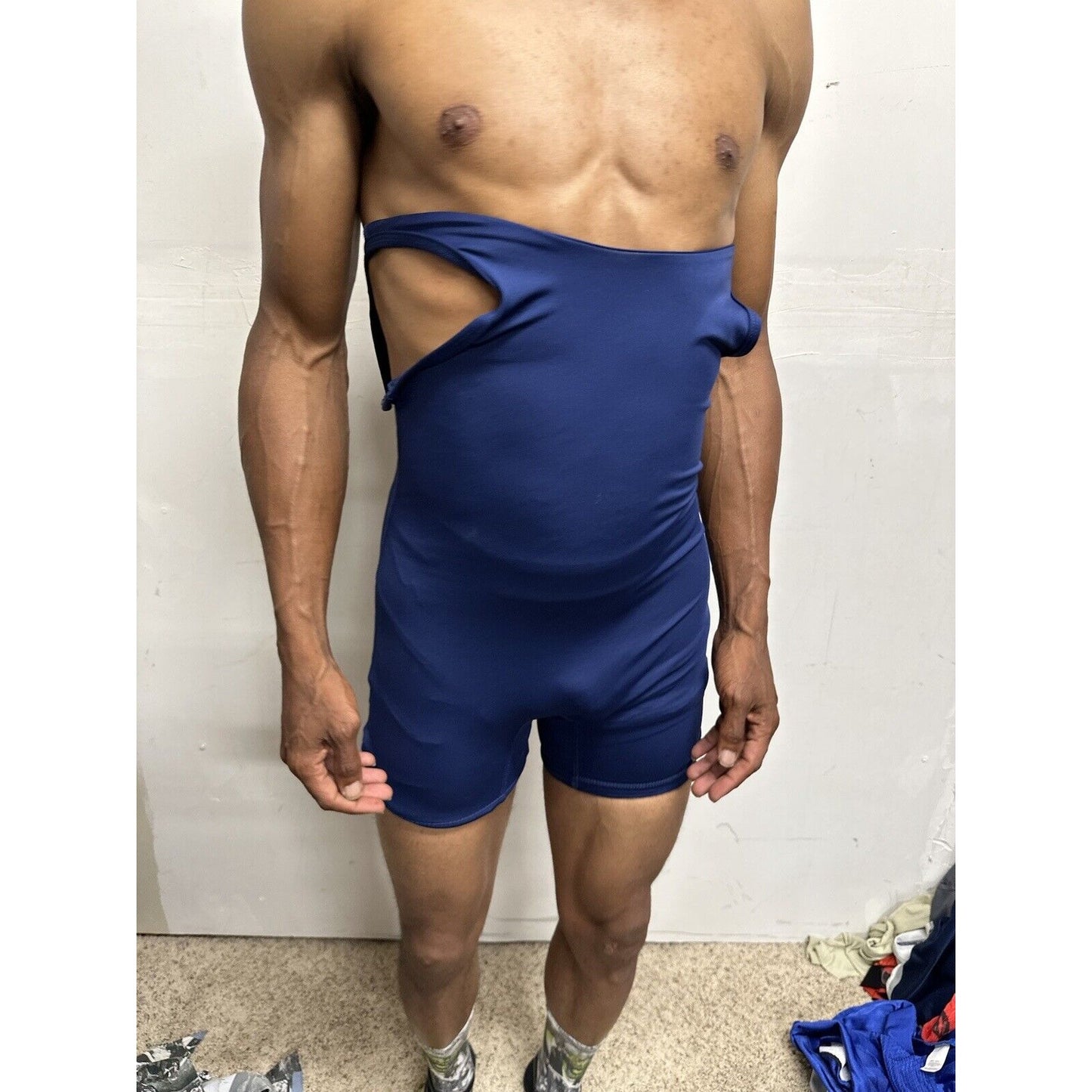Youth Boy’s XL Wrestling Singlet Navy Blue