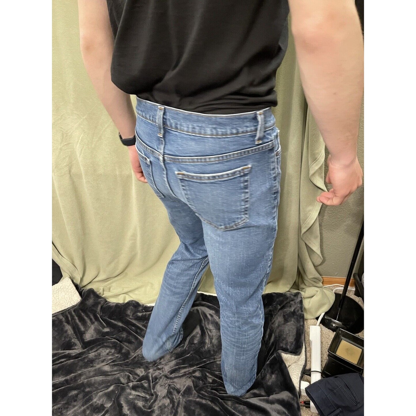 Mens George Blue Athletic Fit Denim Jeans 30 X 32 EUC