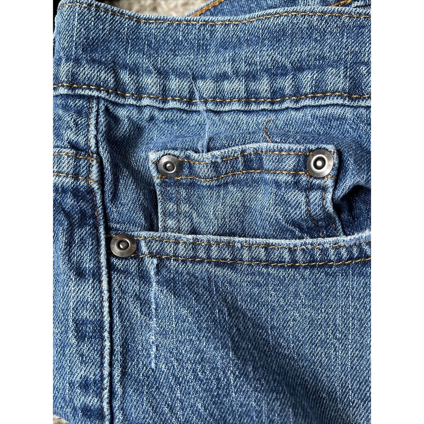 Mens George Blue Athletic Fit Denim Jeans 30 X 32 Small worn Spot On Leg Hem