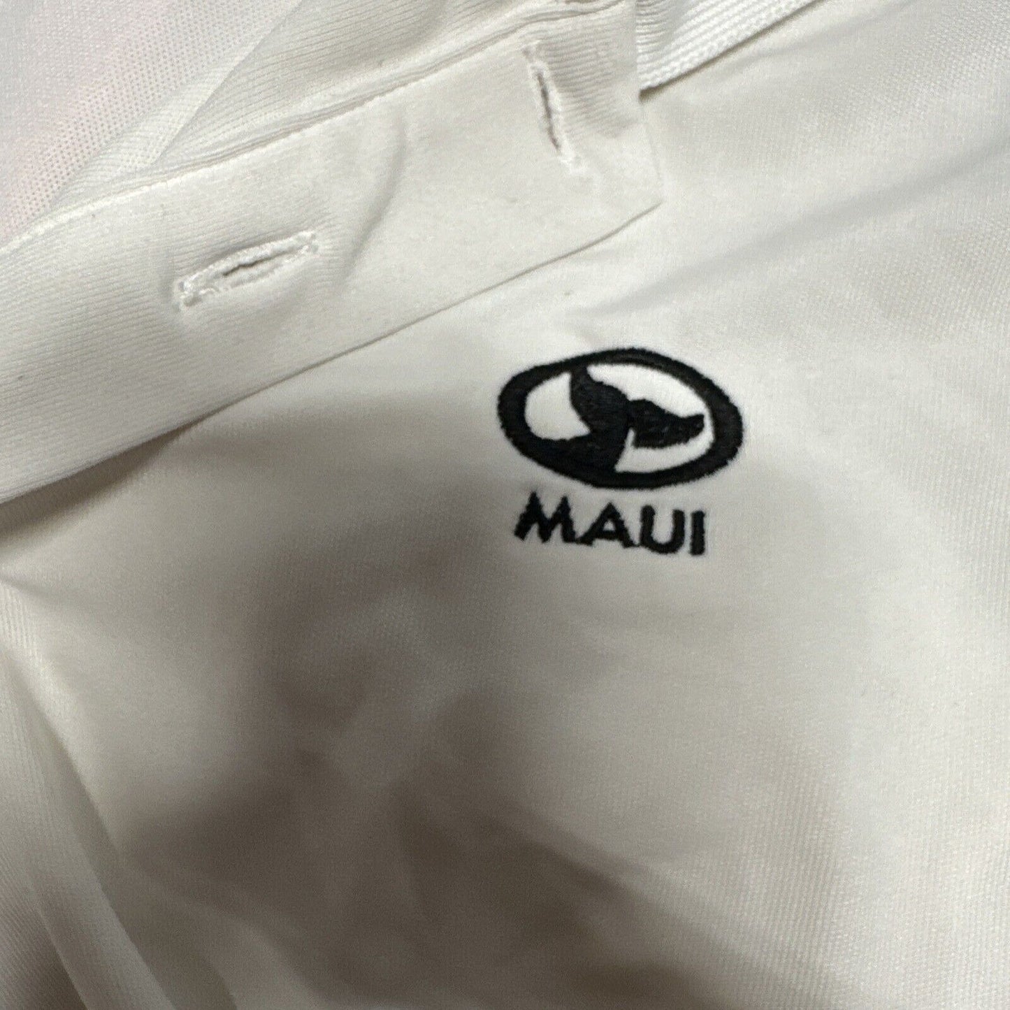 Men’s Large White Heat Gear Under Armour Maui Polo Shirt