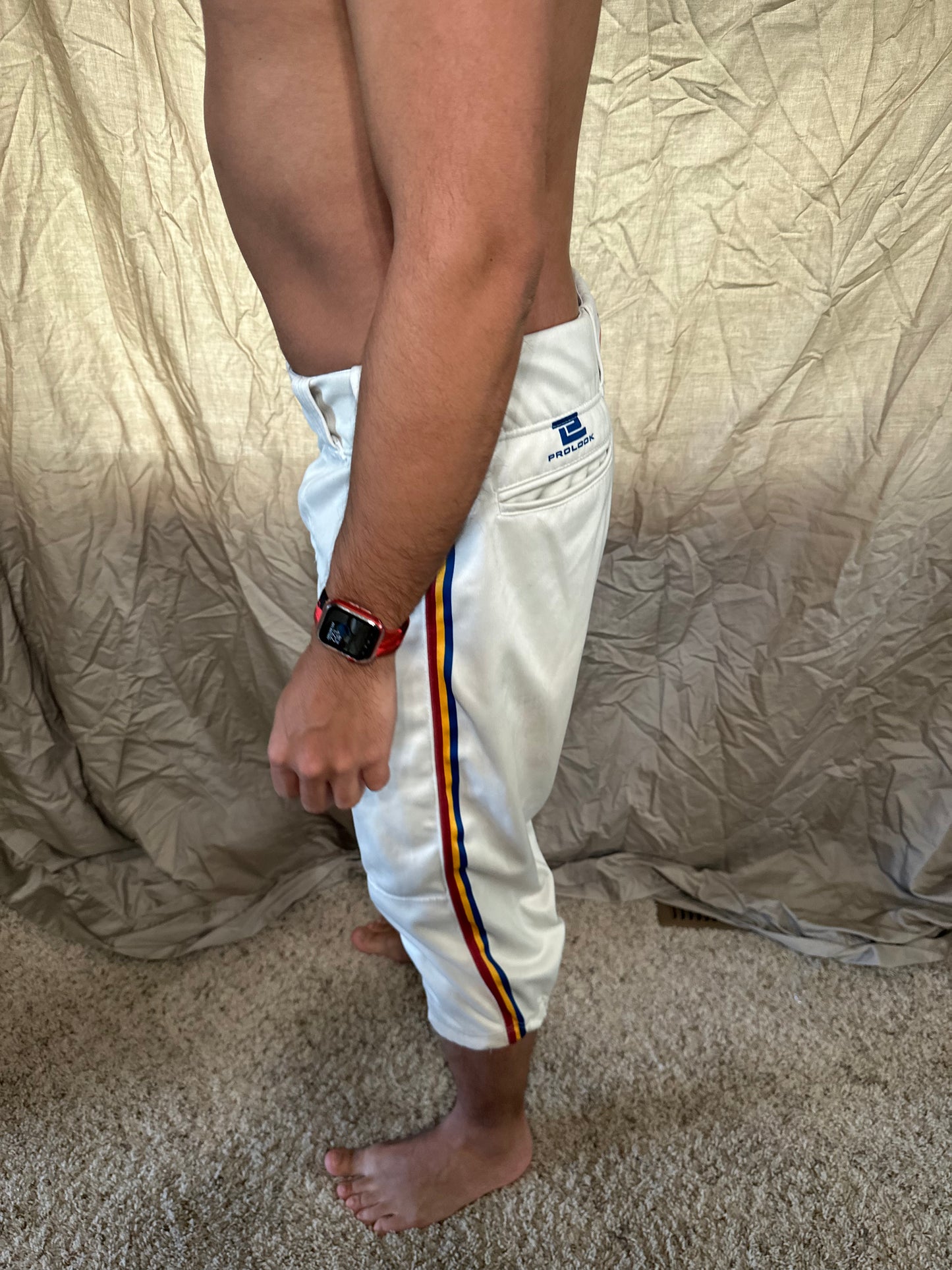 Men’s prolook size 34 white baseball pants
