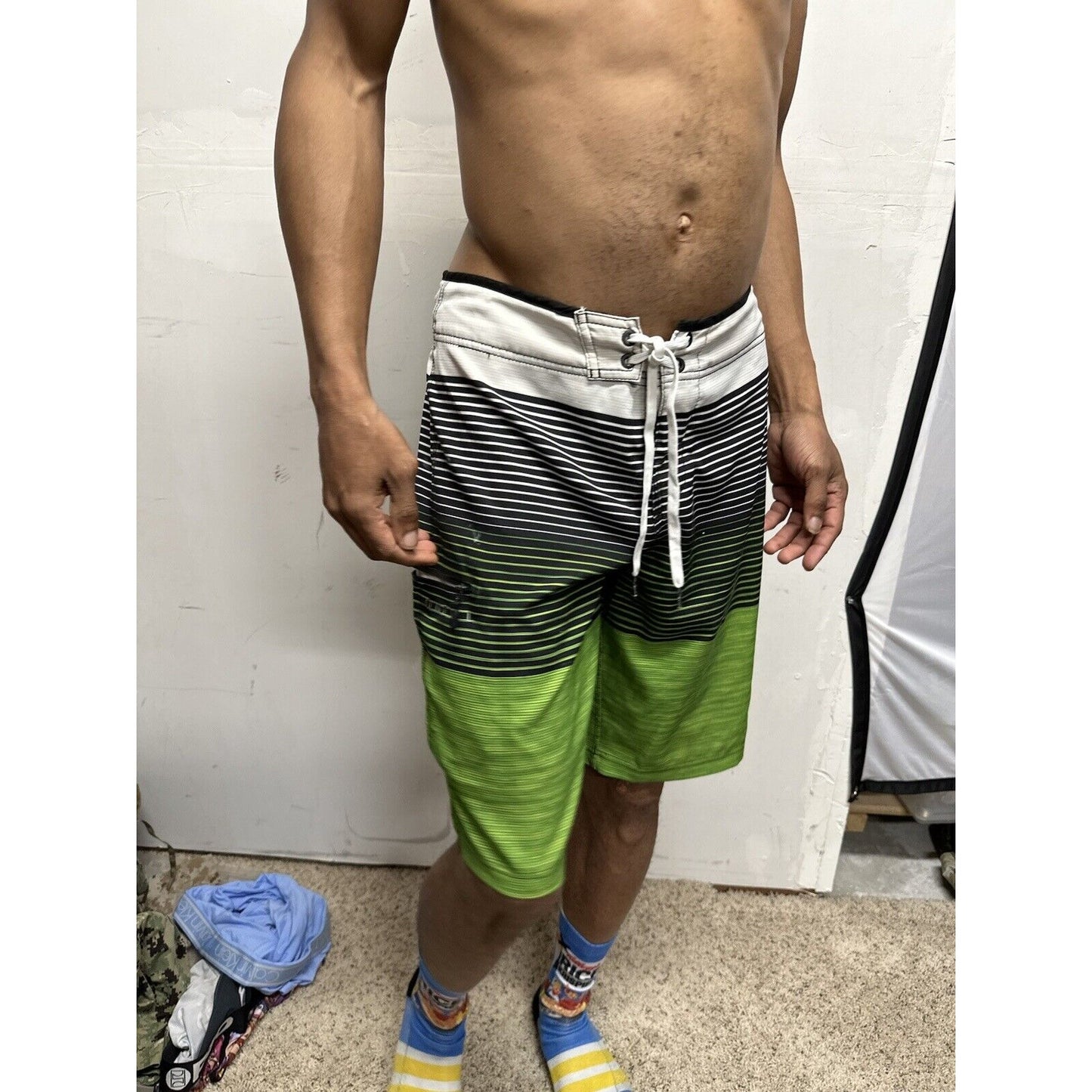 Men’s Striped Multicolor John John Fits Like A Medium Bathing Trunks O’Neill
