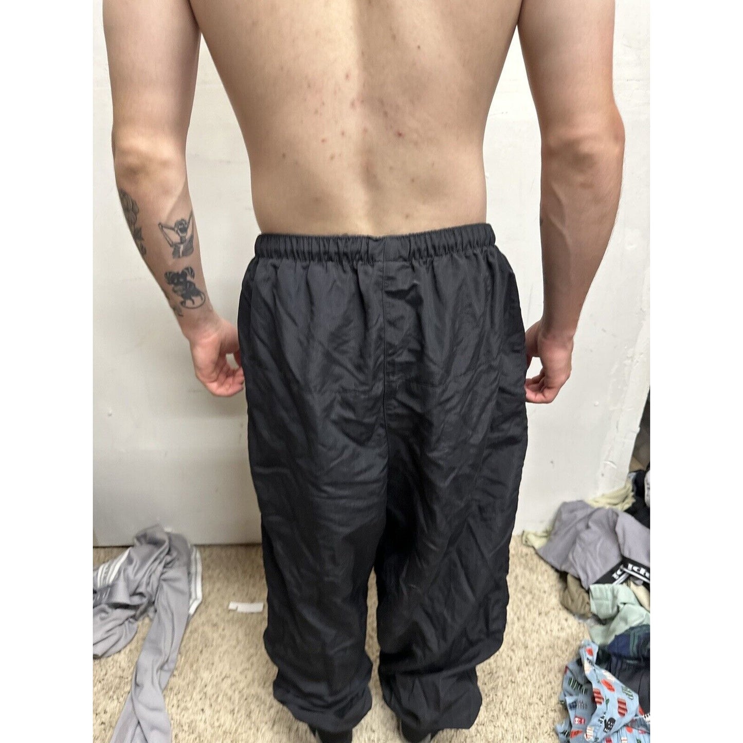 Men’s Army Pants - No Logo - XL Long Black Pt Uniform Bottoms PFU