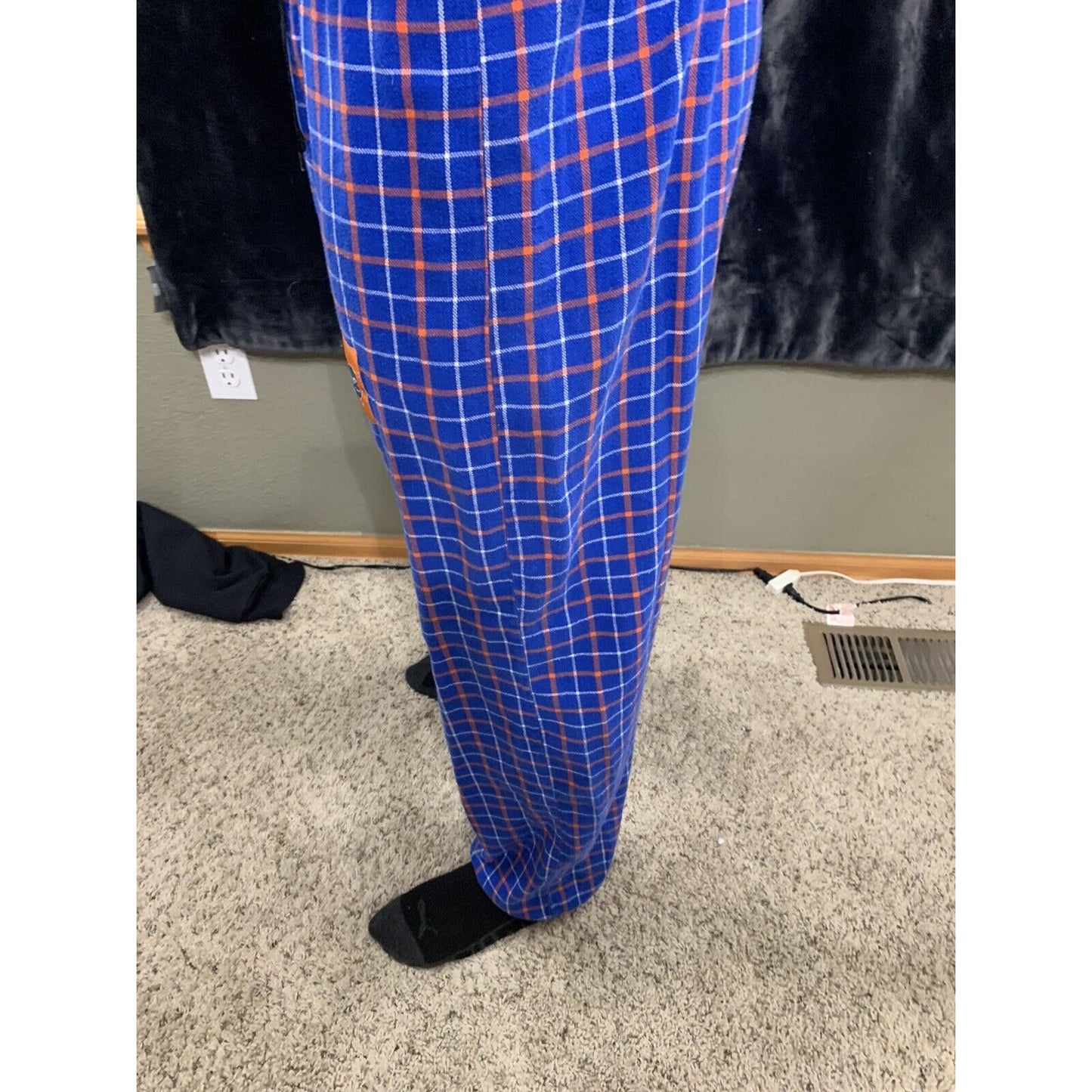 Sideline Apparel Men's NCAA UF Florida Gators Plaid Flannel Sleepwear Pant M
