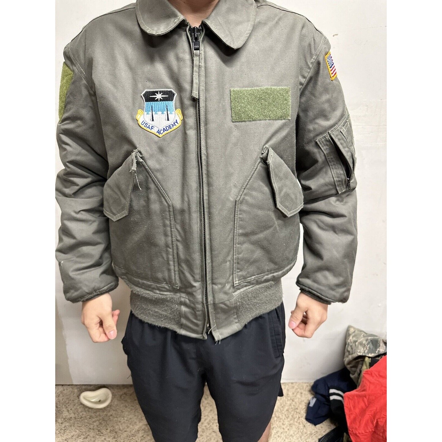 Men’s Air Force Academy USAFA Medium Jacket Flyer’s Cold Weather Flight Jacket