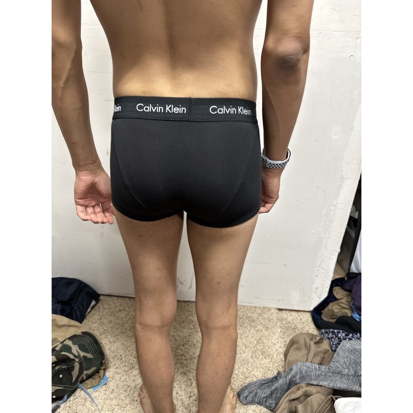 Men’s Black Calvin Klein Small Trunk Style Boxer Briefs