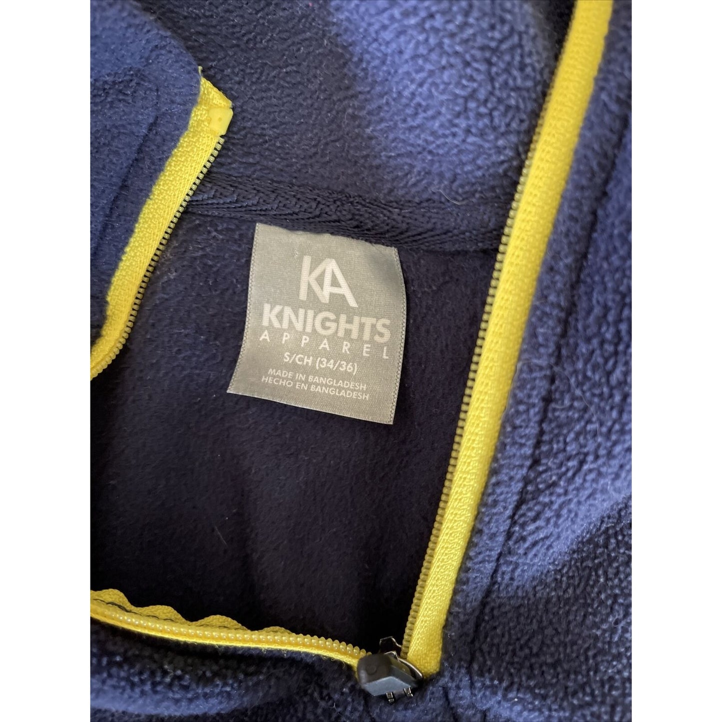 Men's Small Knights Apparel Michigan Wolverines Navy Blue quarter zip pullover