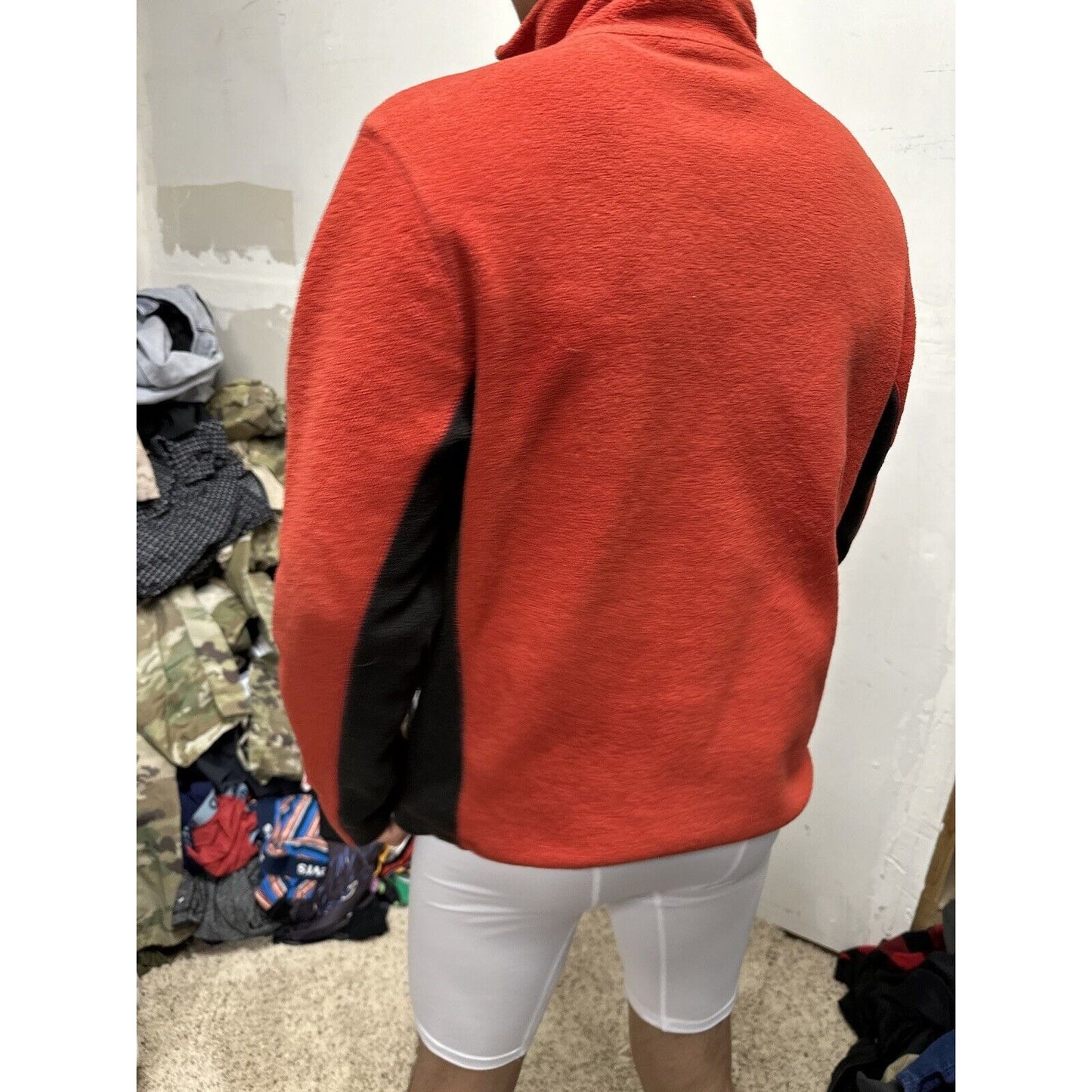 Men’s Red Small 1/4 Zip Gap Pullover Jacket