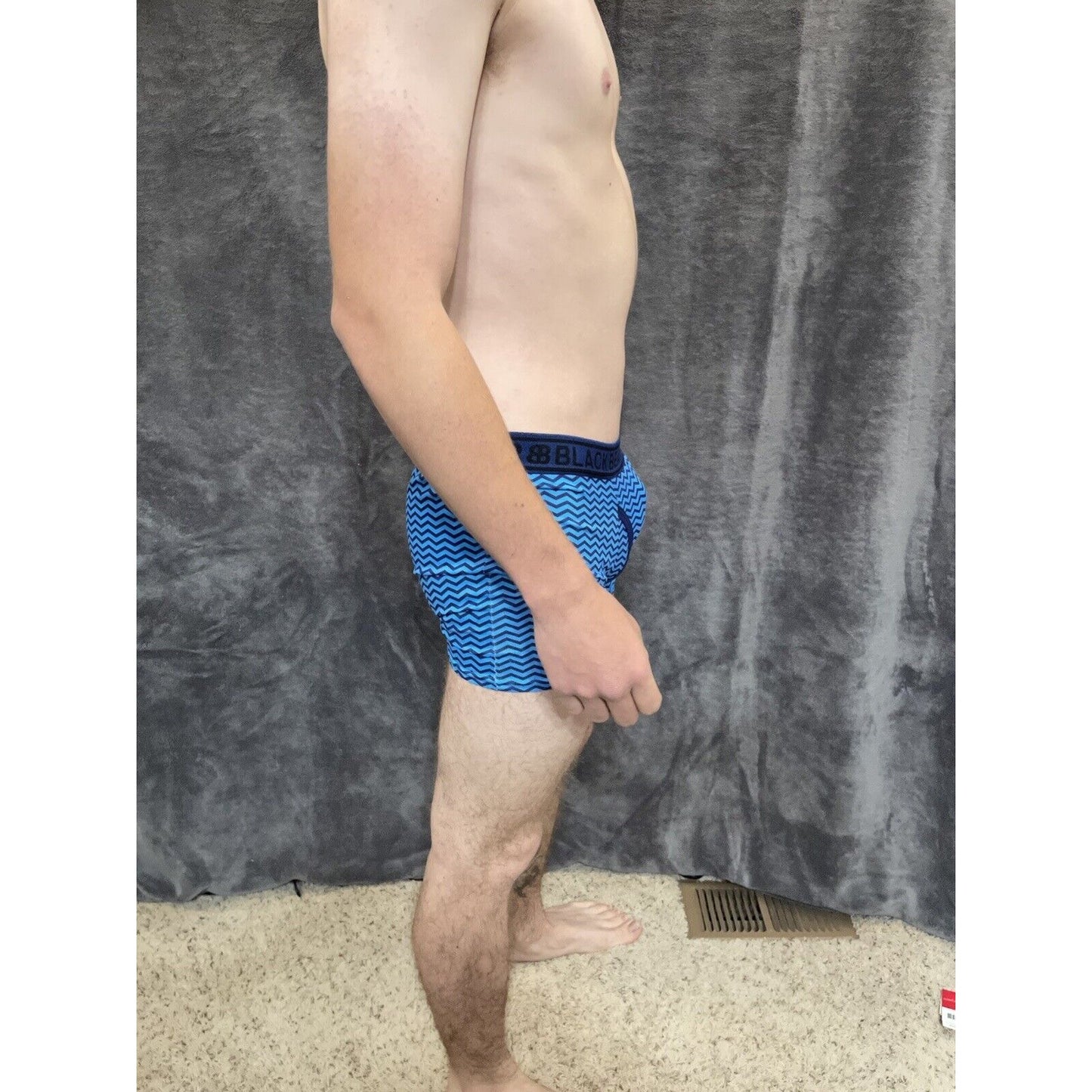 men's medium athletic trunk style black bear boxer brief Aqua And Blue Waves