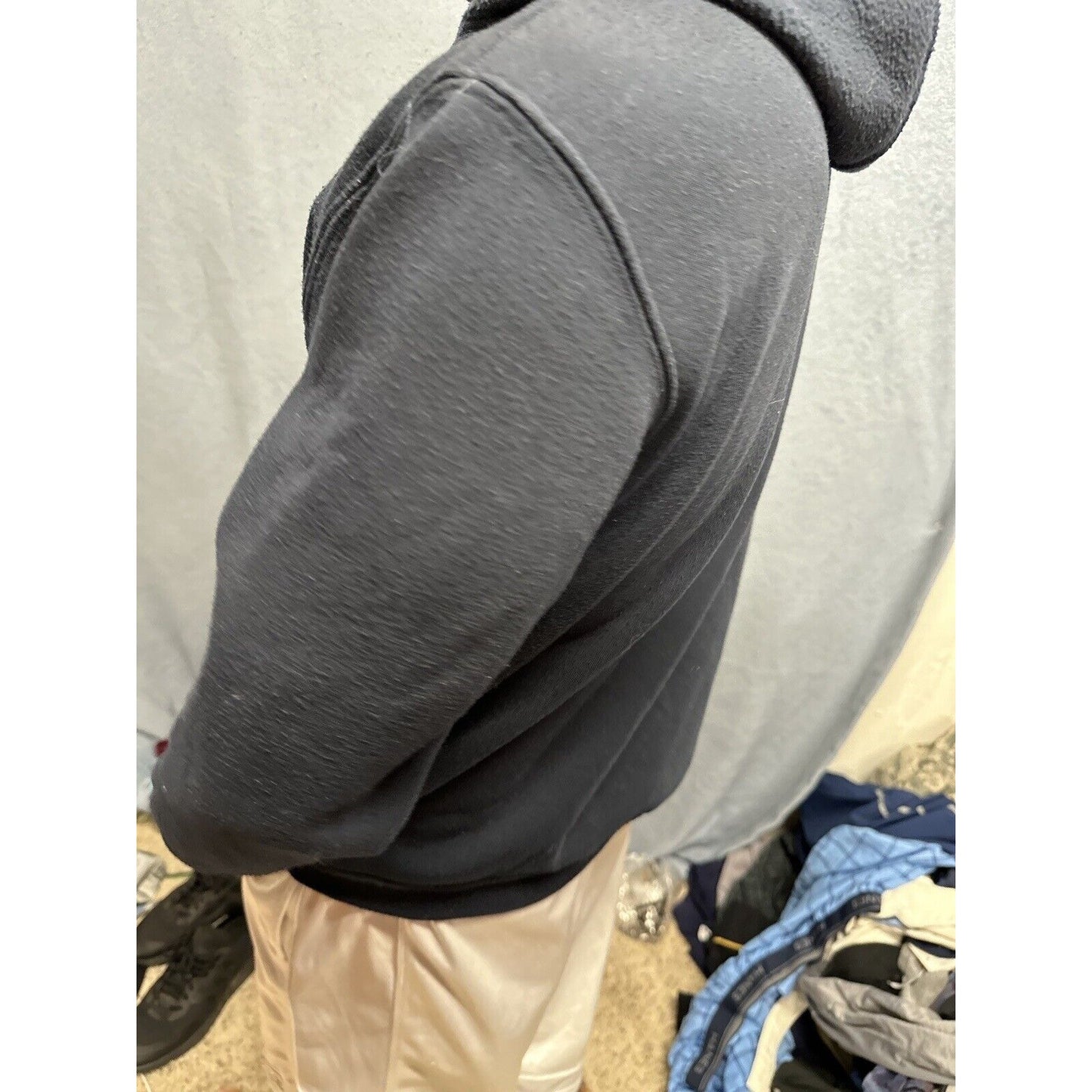 Men’s Dark Blue Full Zip Hoodie Las Vegas Medium DC Classic Polyester