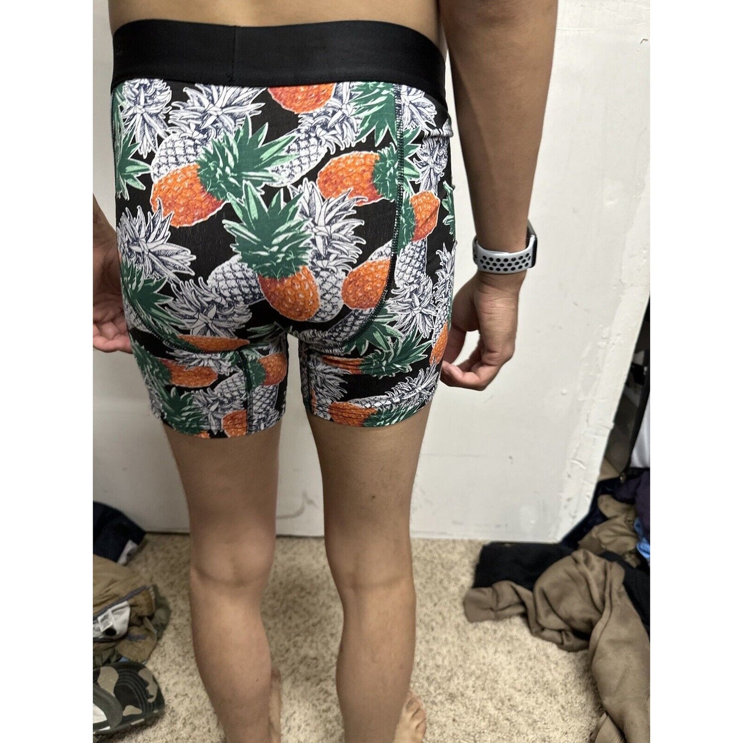 Men’s Pineapple Medium Multicolor 5% Spandex Boxer Briefs