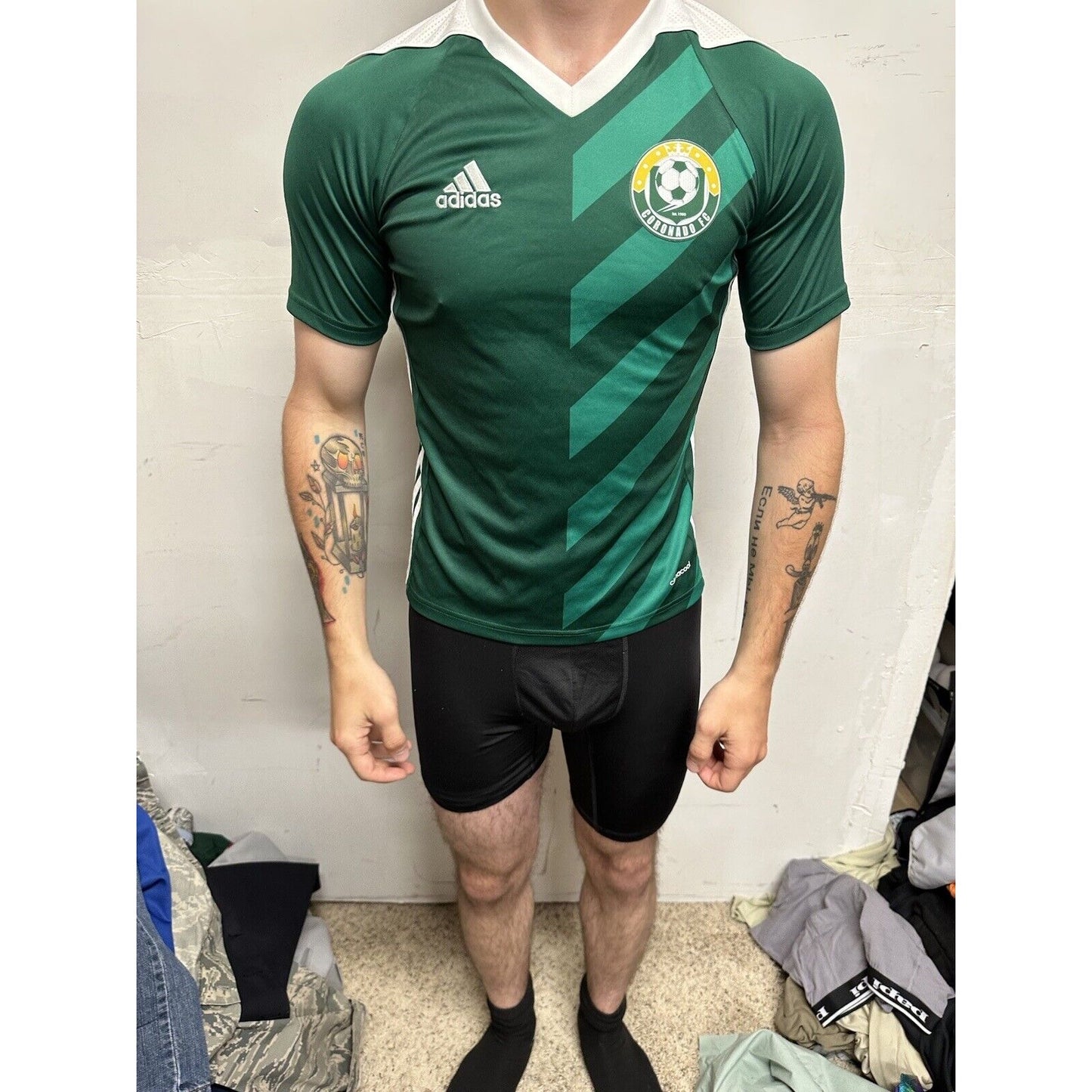 Youth Teen Large Green Adidas Coronado FC Soccer Jersey