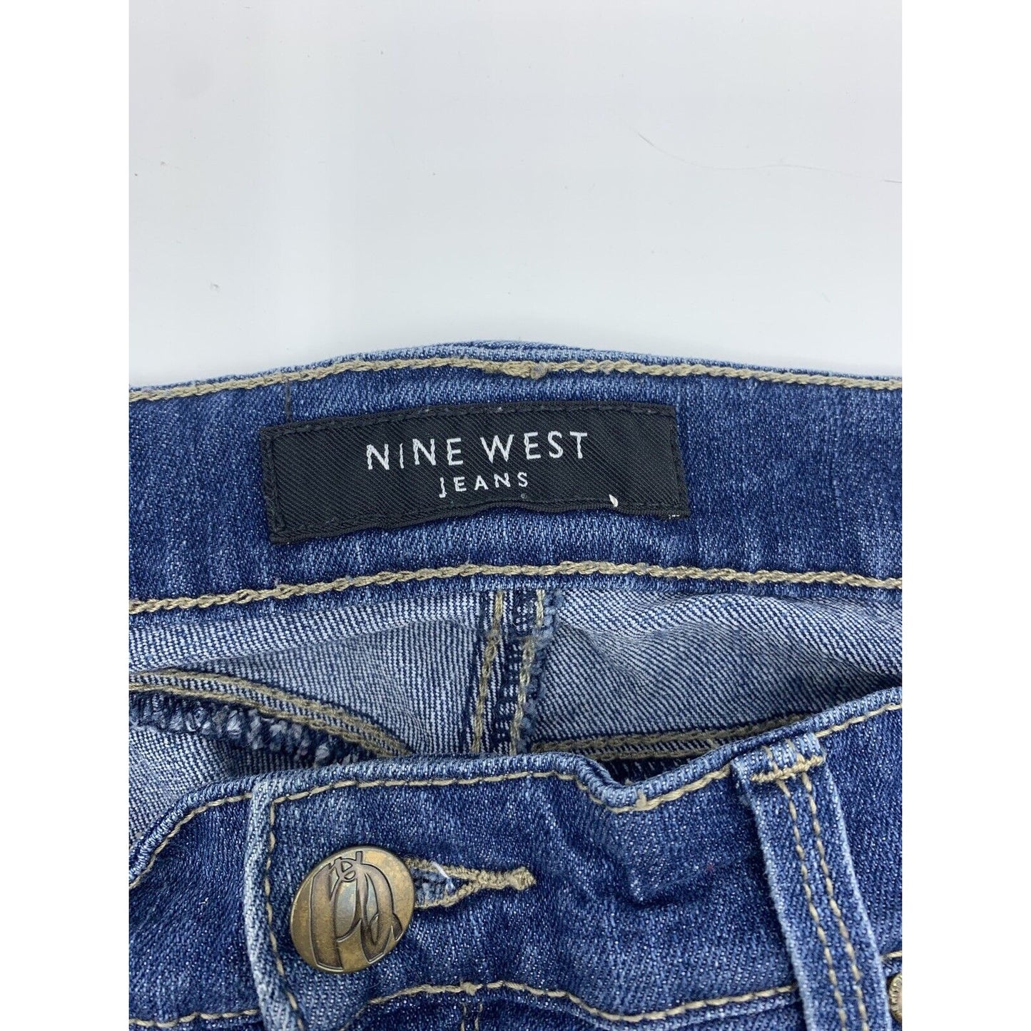 Womens Nine West Dark Denim Bootcut Jeans Size 12/30 Average