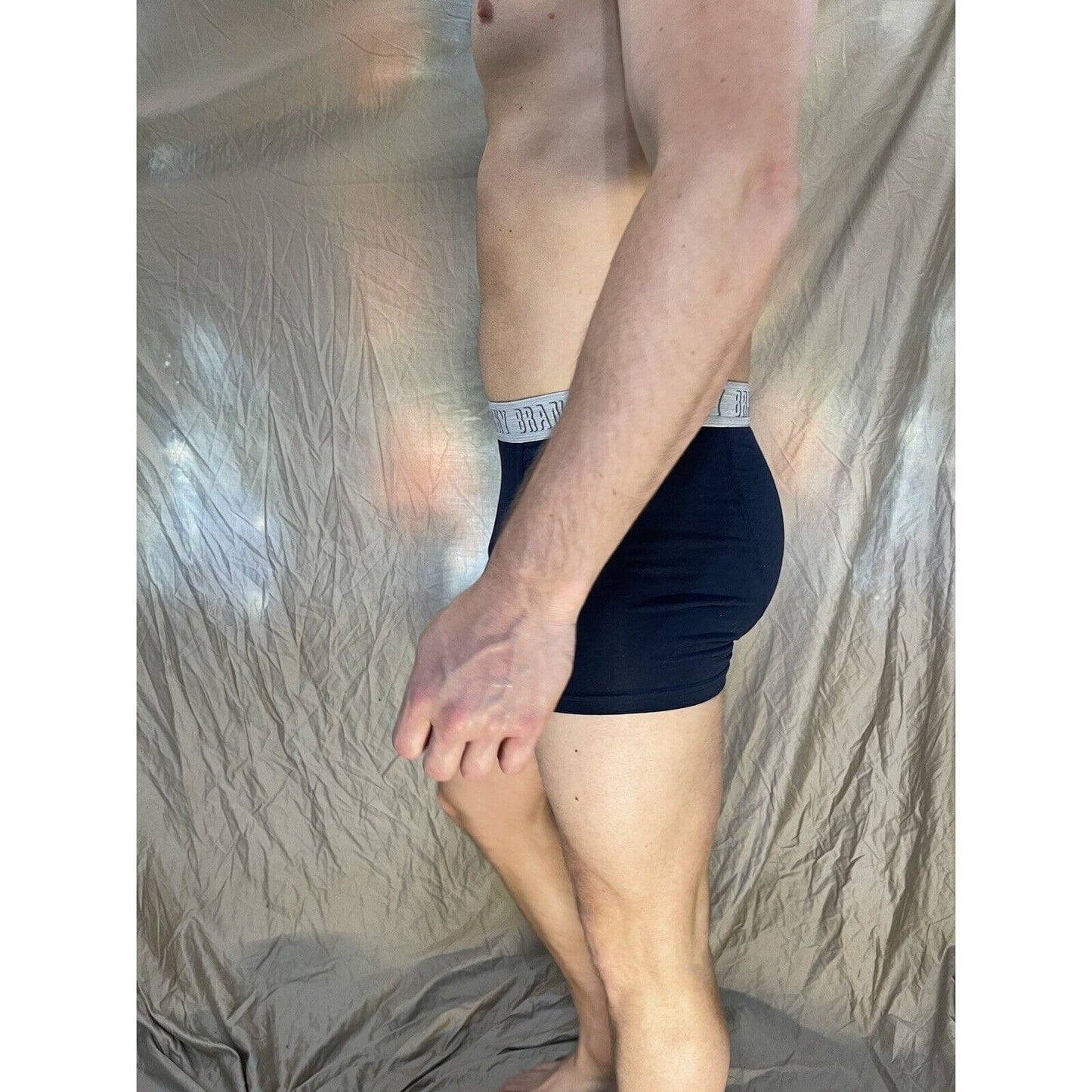 men's blue lucky brand Dark Navy blue medium boxer briefs cotton modal blend