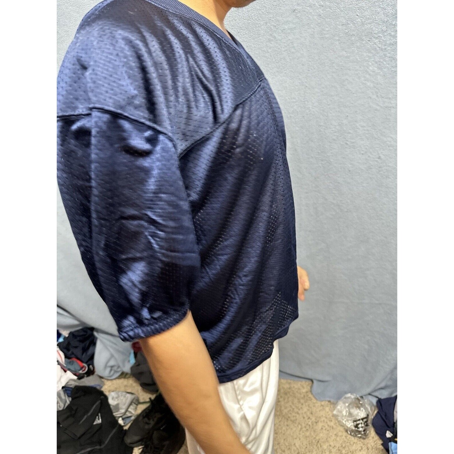 Men’s Dark Blue Alleson Athletics Small Football Jersey