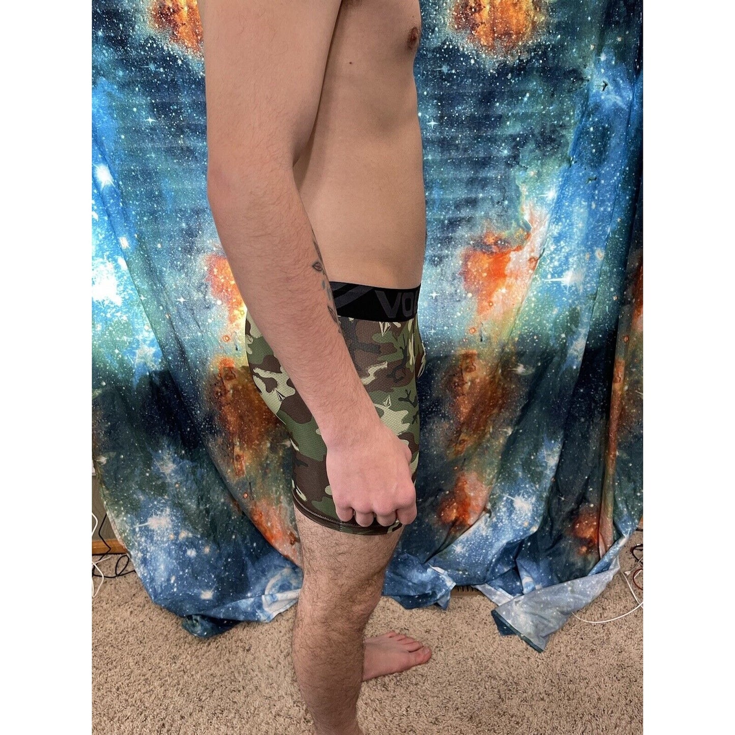 Men's Volcom Size XL Camo Military Compression Shorts New And Unworn