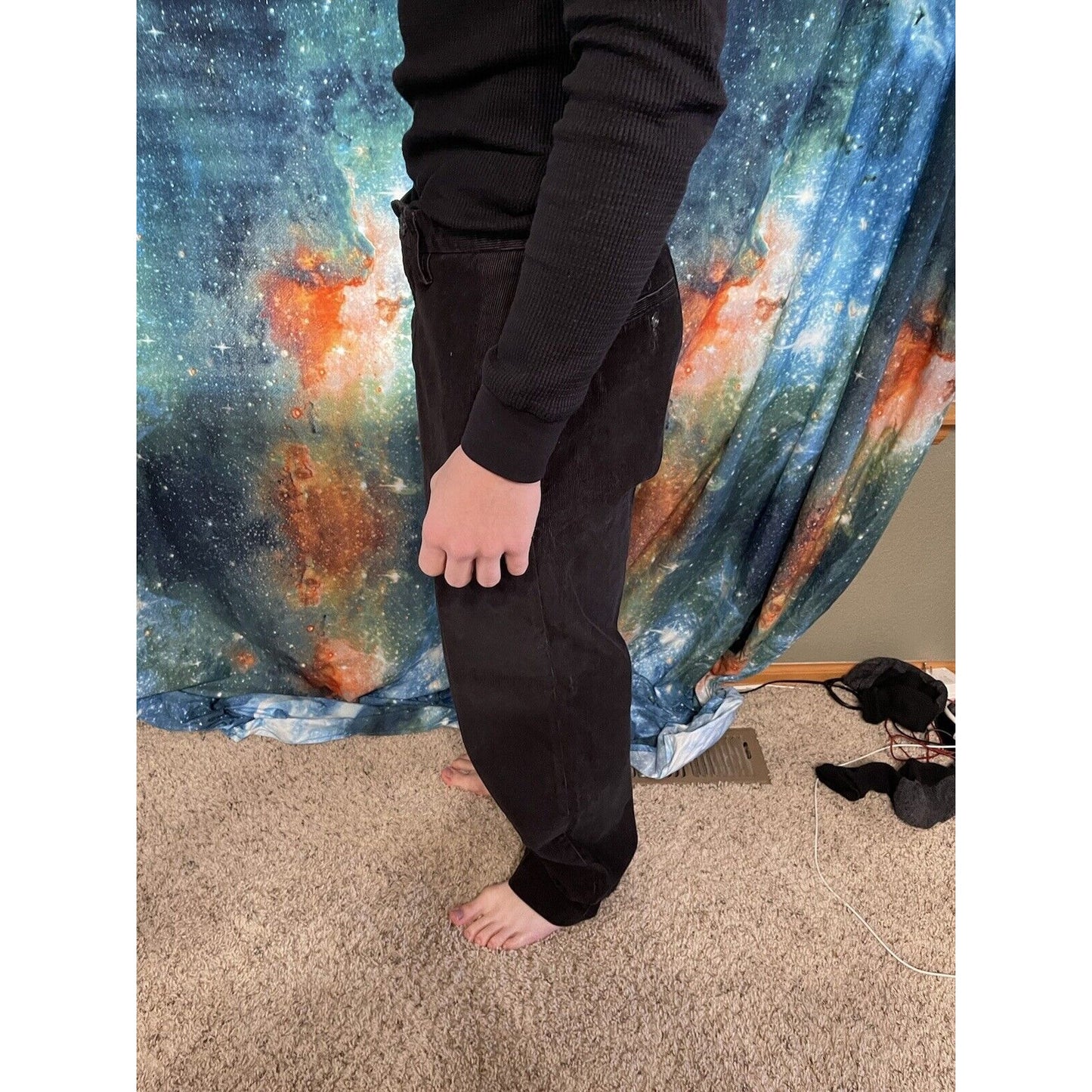 Men’s Black Eddie Bauer classic fit specially dyed 32 x 32