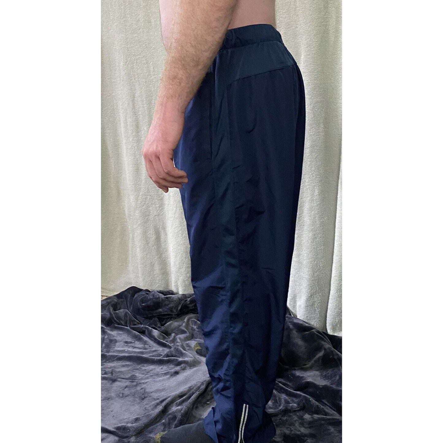 Fitness Gear Men’s XL Navy Blue Gym Workout Training Polyester Athletic Pants