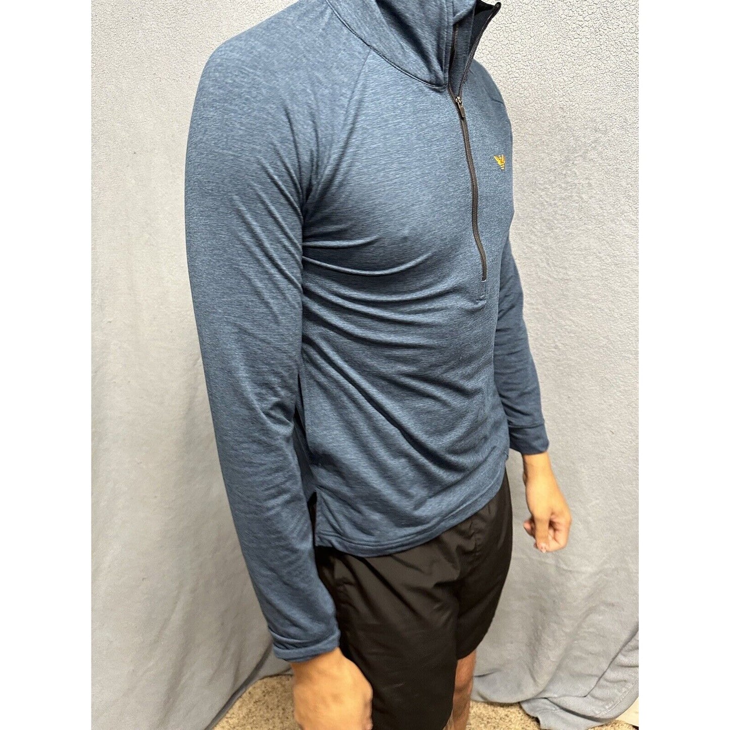 Men’s Blue Medium Weekend Sport Marine Layer 1/4 Zip Pullover Sweater