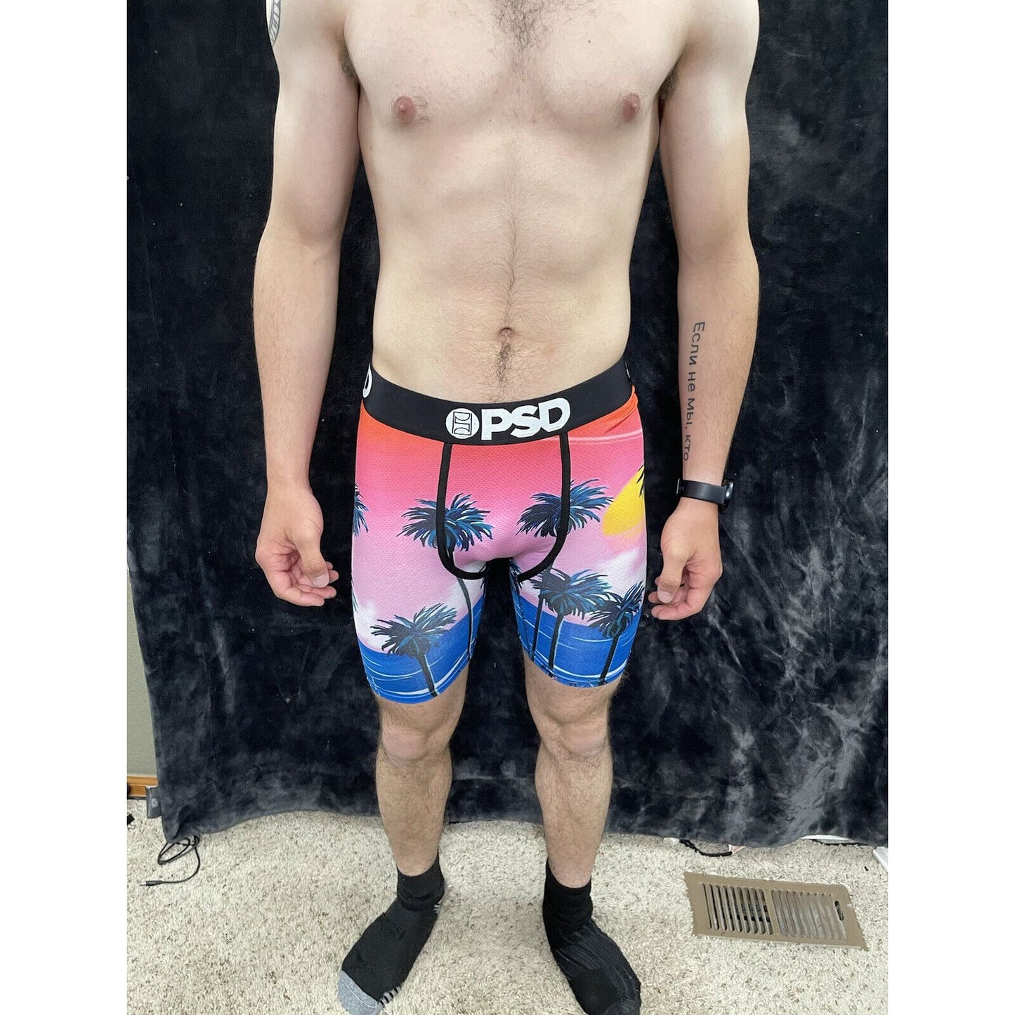 Men’s PSD Medium Boxer Briefs Pink Palms