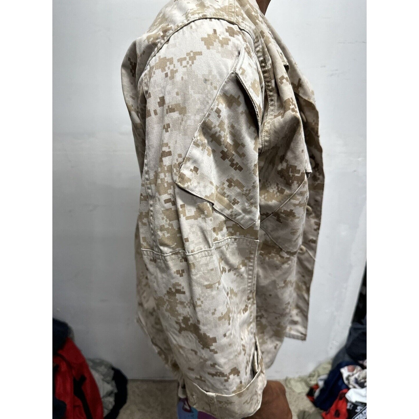 Men’s Medium Short Usmc Marines Blouse Top Uniform Desert Marpat