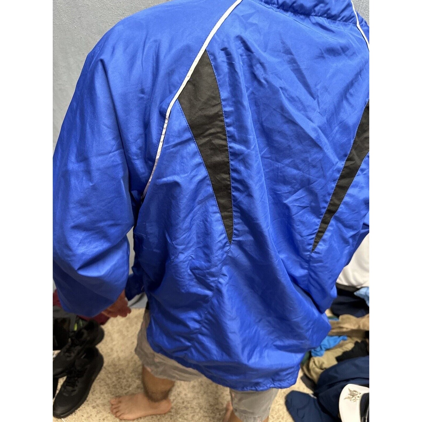 Men’s Blue Holloway Large Air Force Academy Windbreaker Jacket 1/4 Zip Pullover